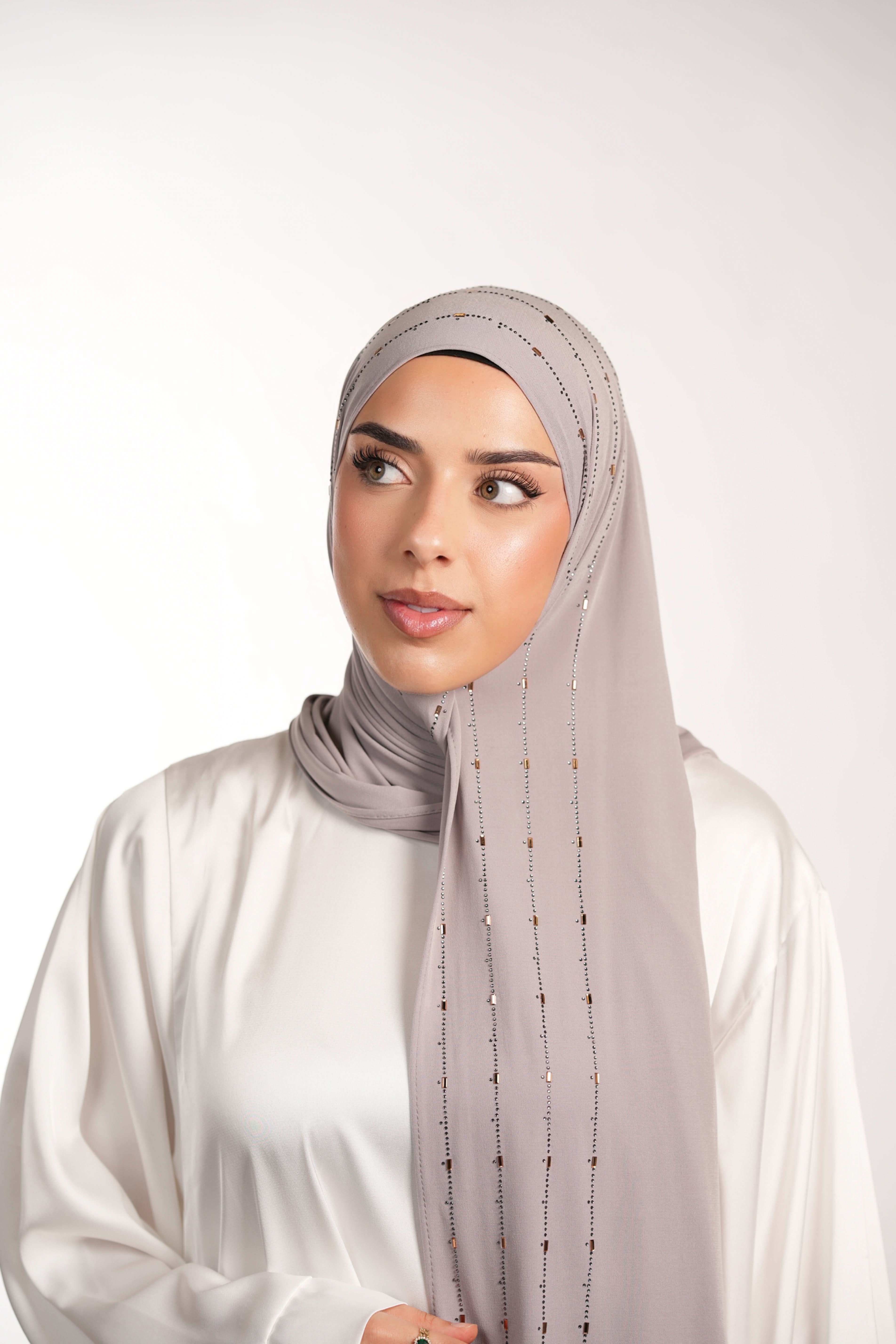 Premium Jersey Strass - bone - Losyana.Shop