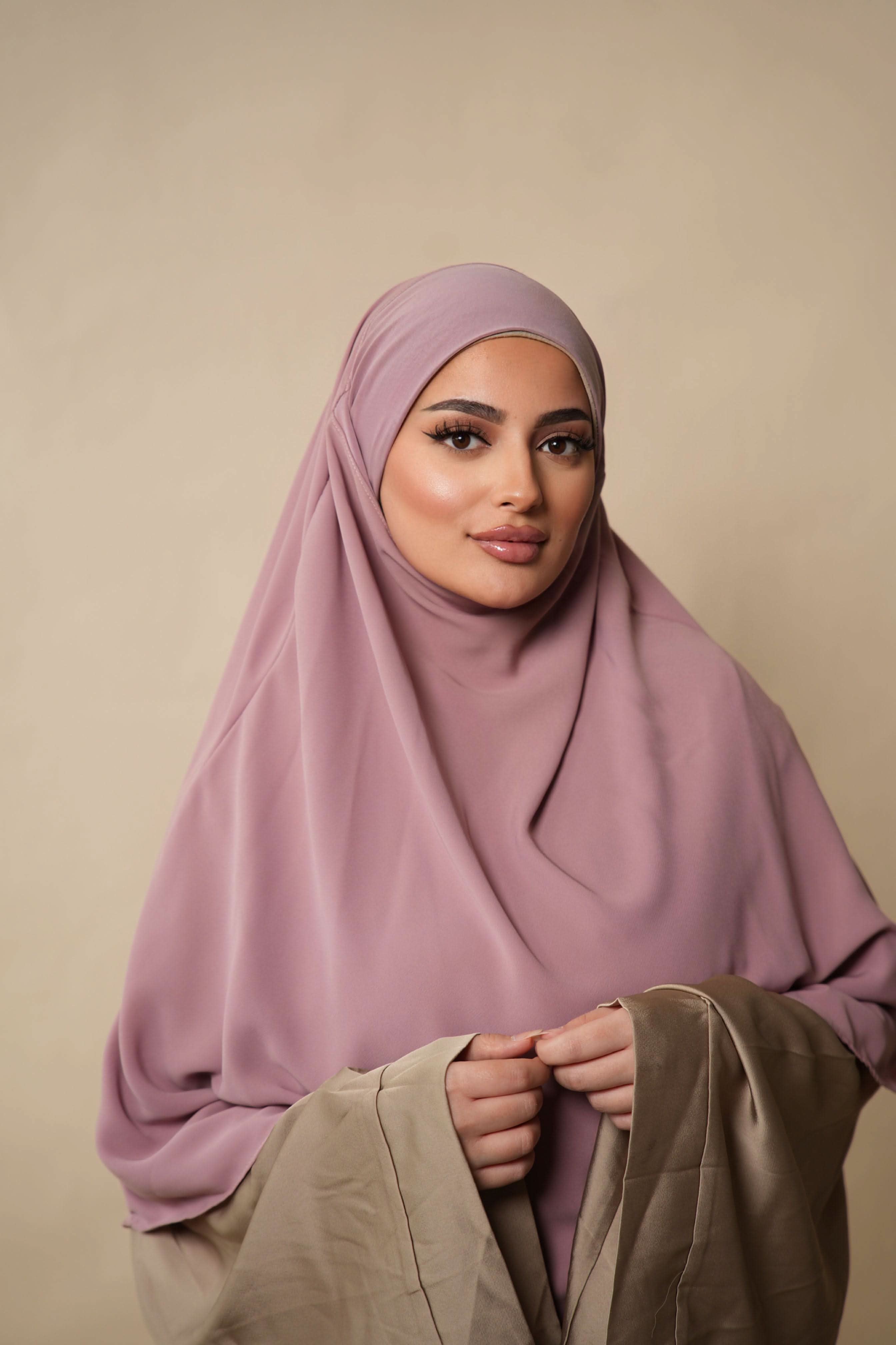 Short Khimar - dusty pink - Losyana.Shop