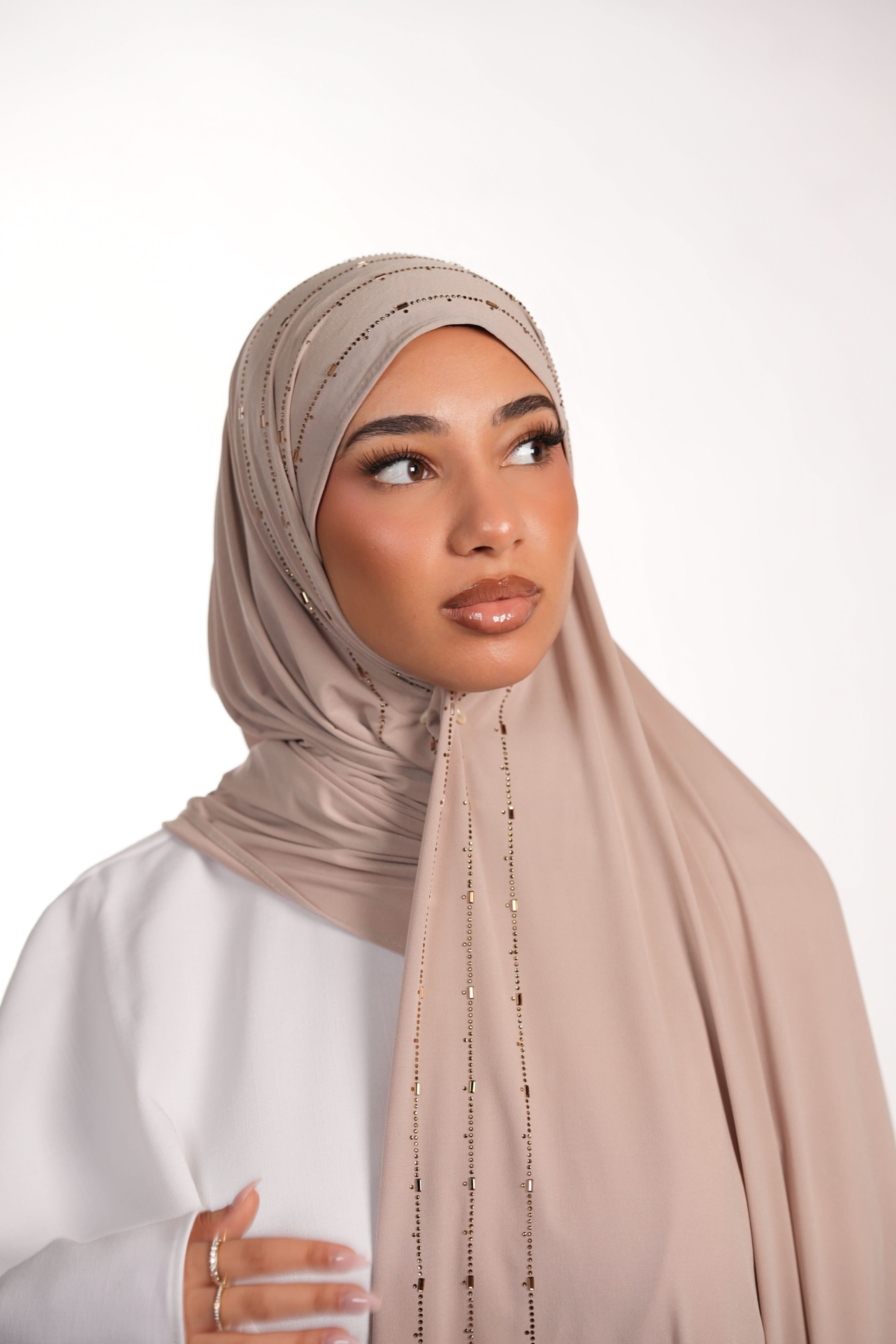 Premium Jersey Strass - nude - Losyana.Shop