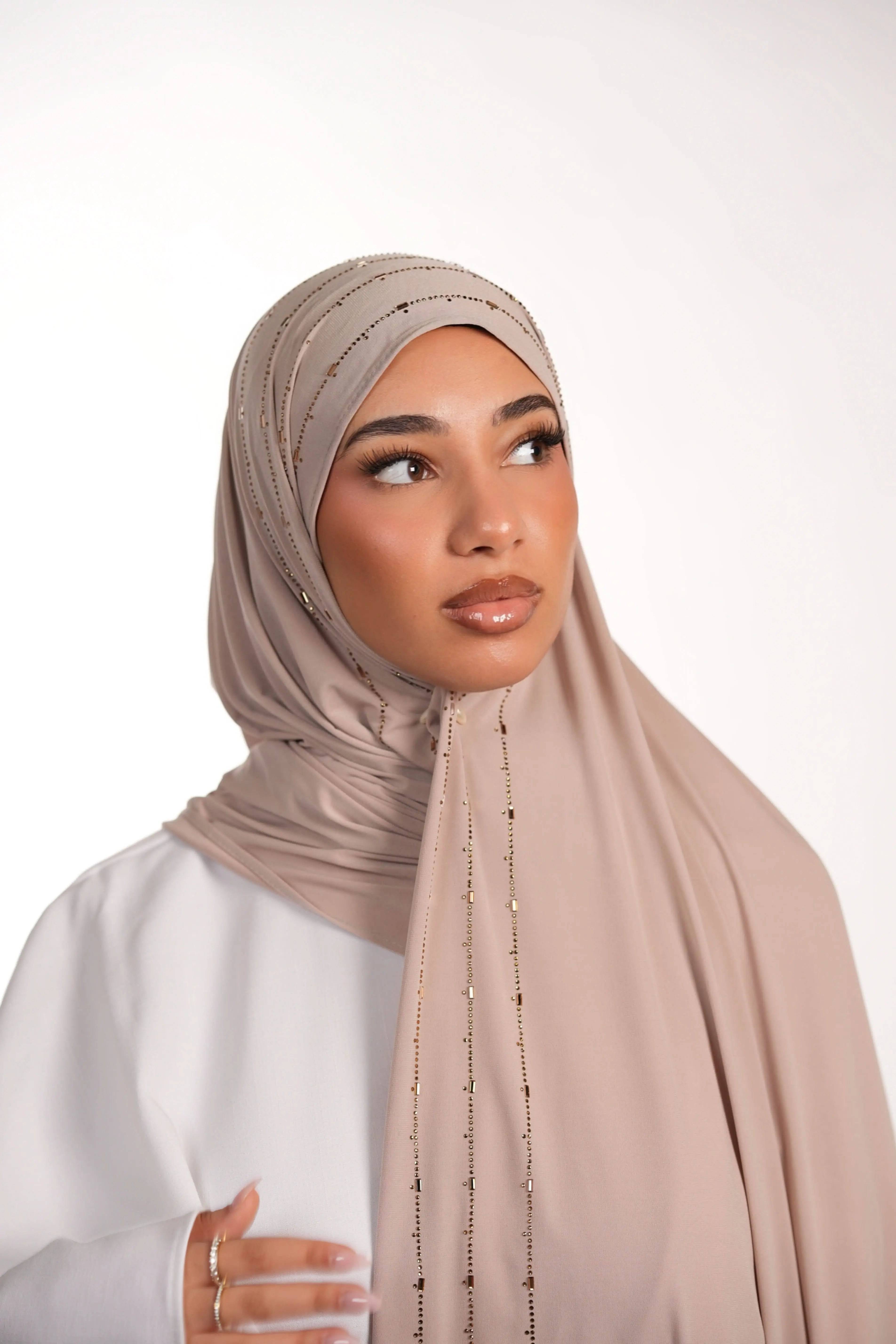 Premium Jersey Strass - nude - Losyana.Shop