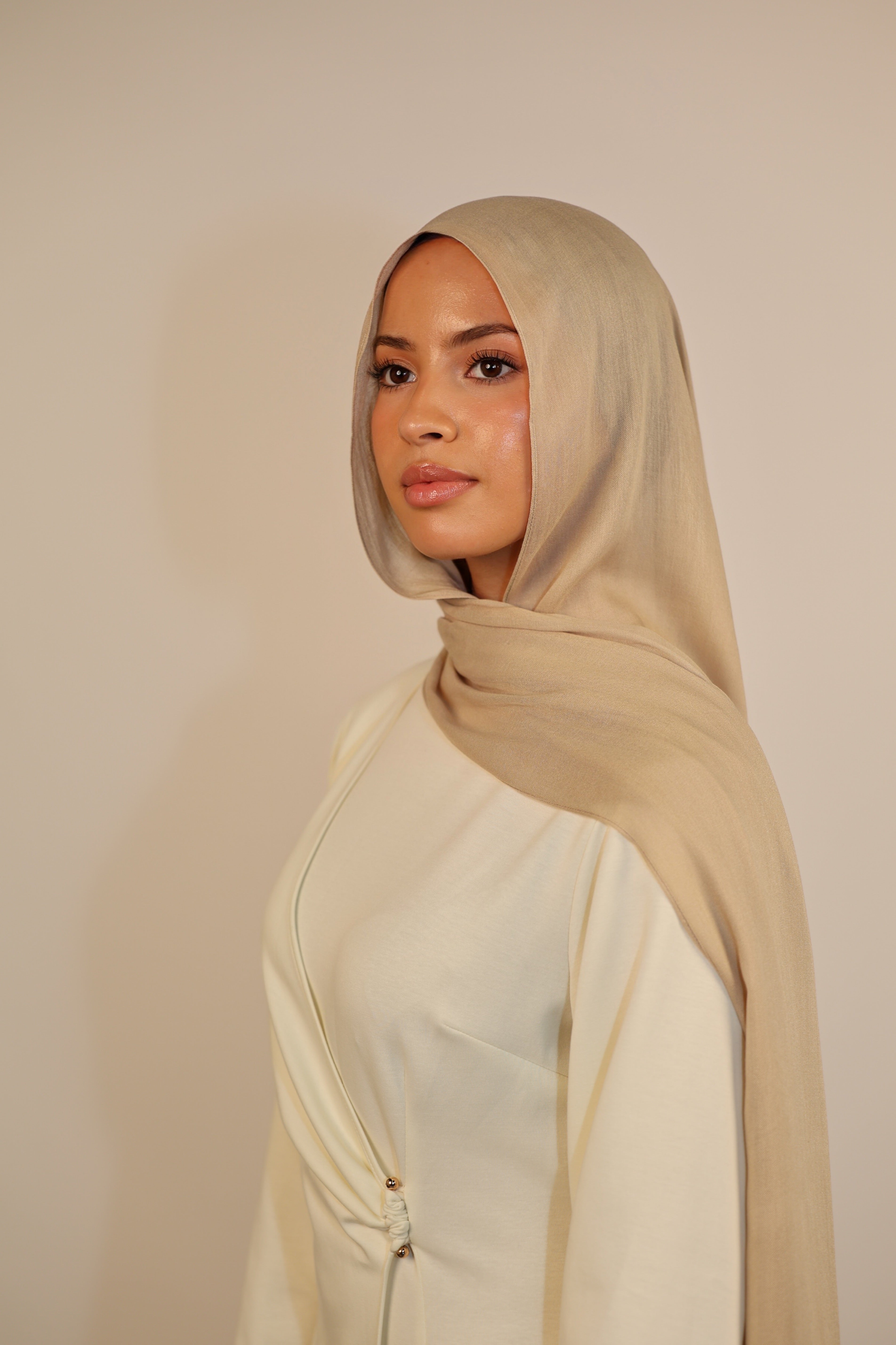 Lightweight Modal Hijab - Beige