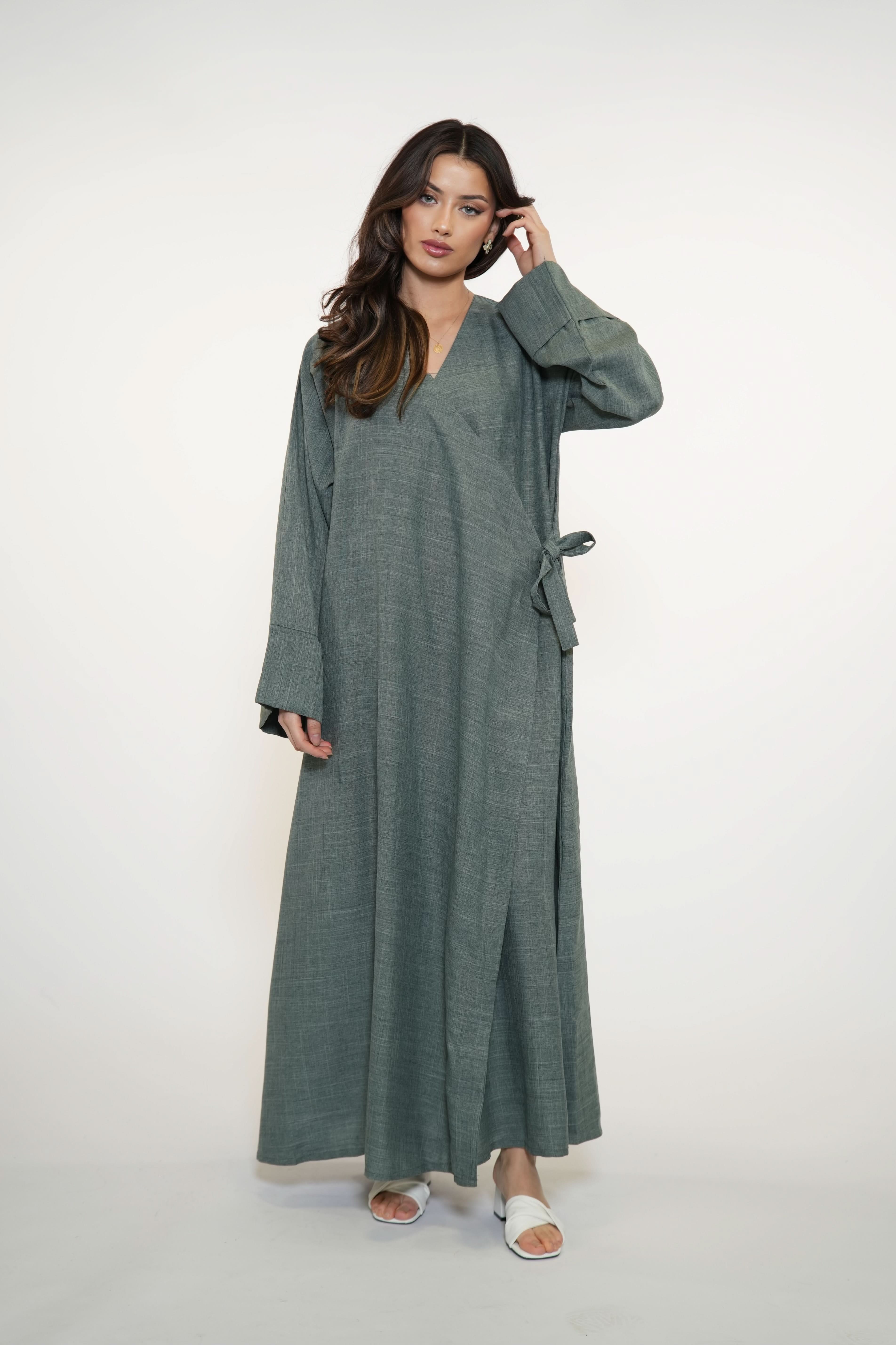 WICKEL ABAYA - OLIVE - Losyana.Shop