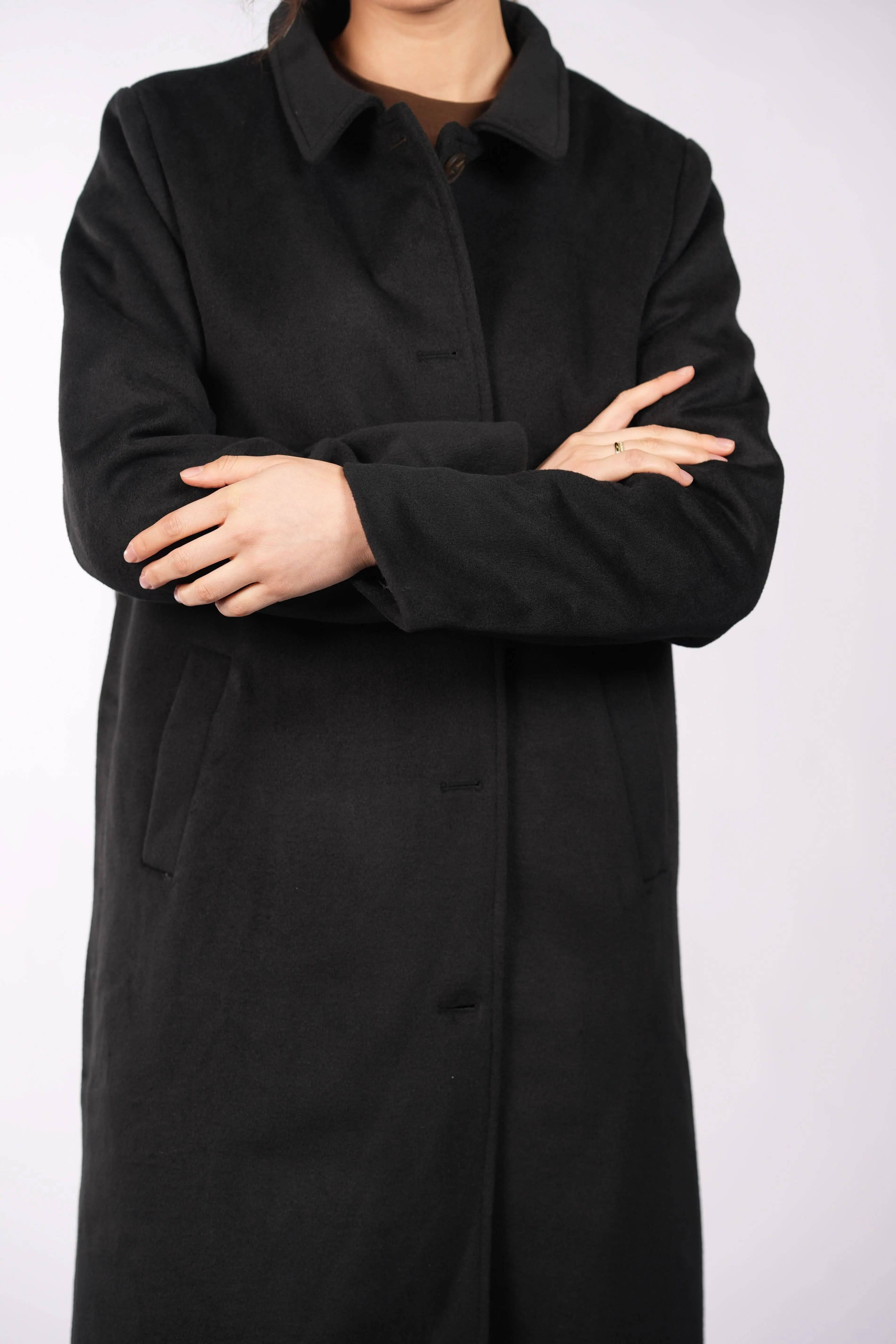 the vienna coat - black Losyana.Shop