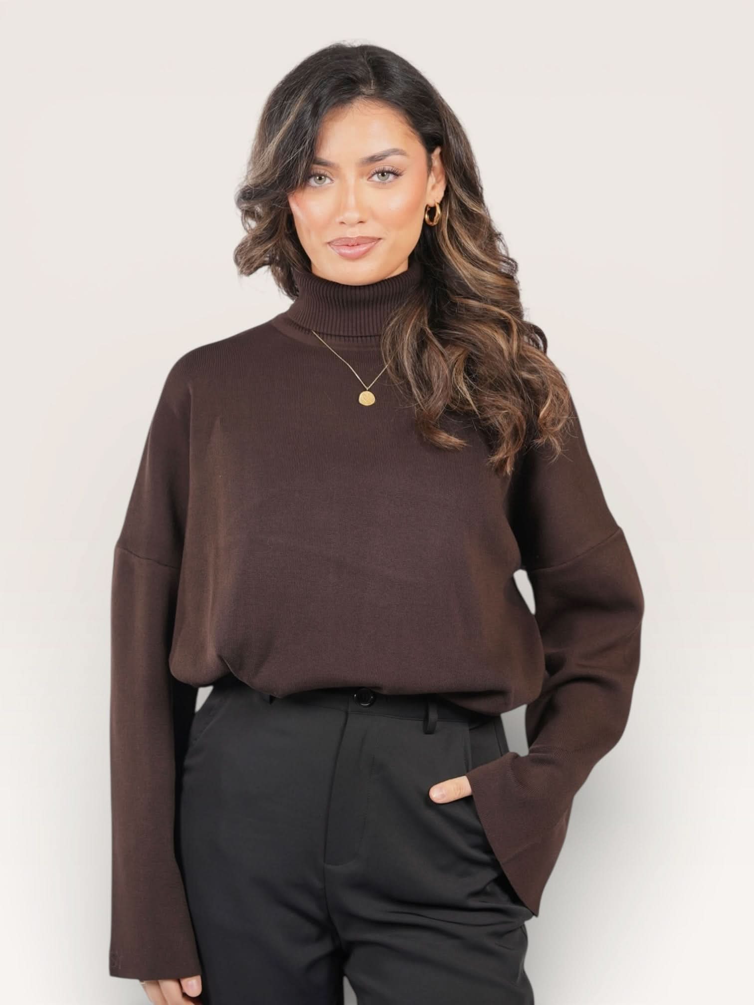luxury knit - espresso - Losyana.Shop