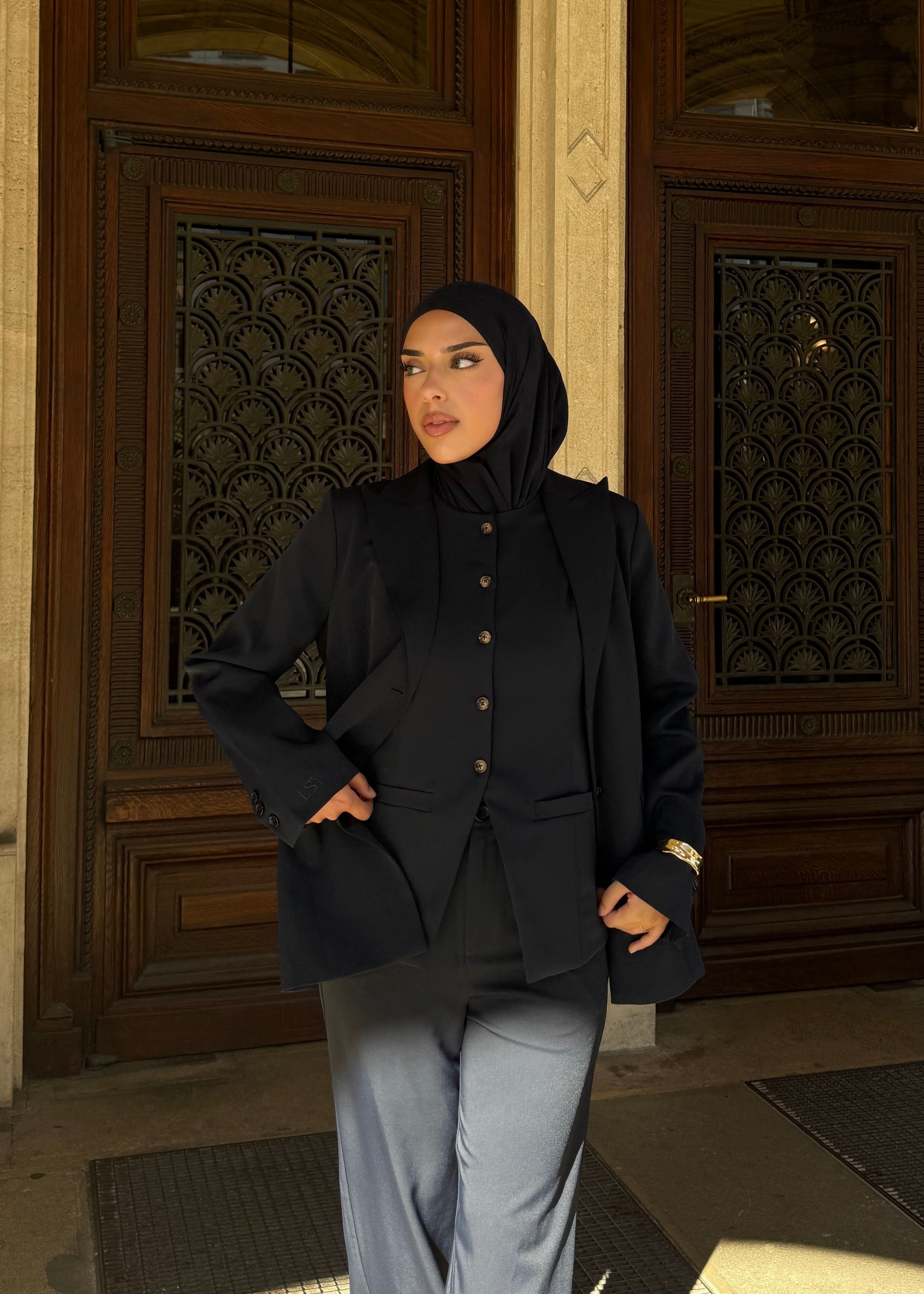 the palais blazer - navy - Losyana.Shop