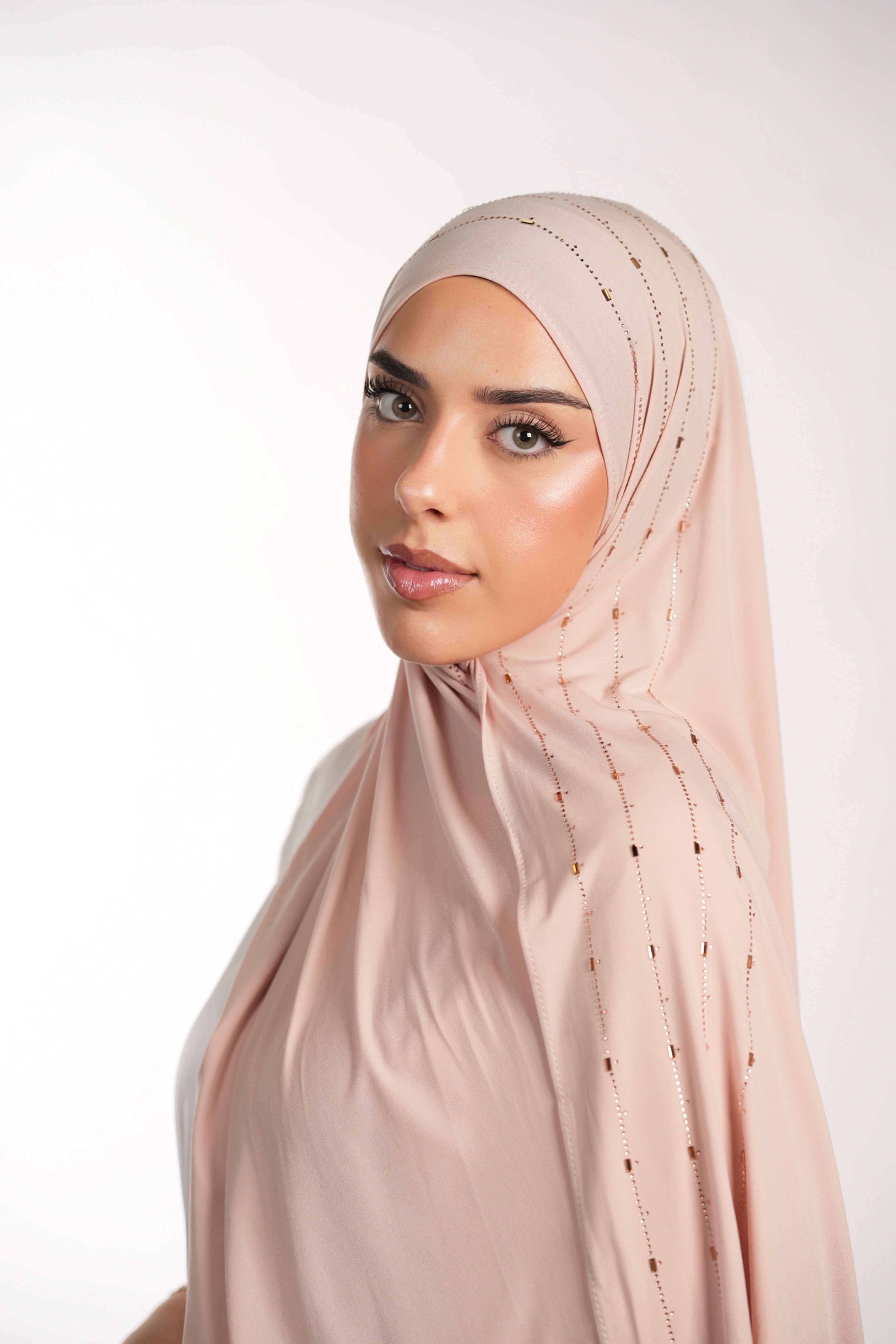 Premium Jersey Strass - light rose - Losyana.Shop