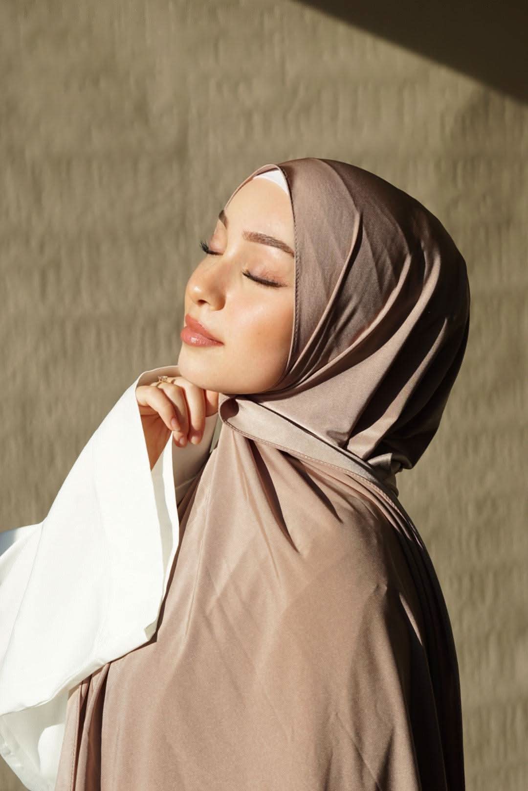 Satin Premium Jersey - cappuccino - Losyana.Shop