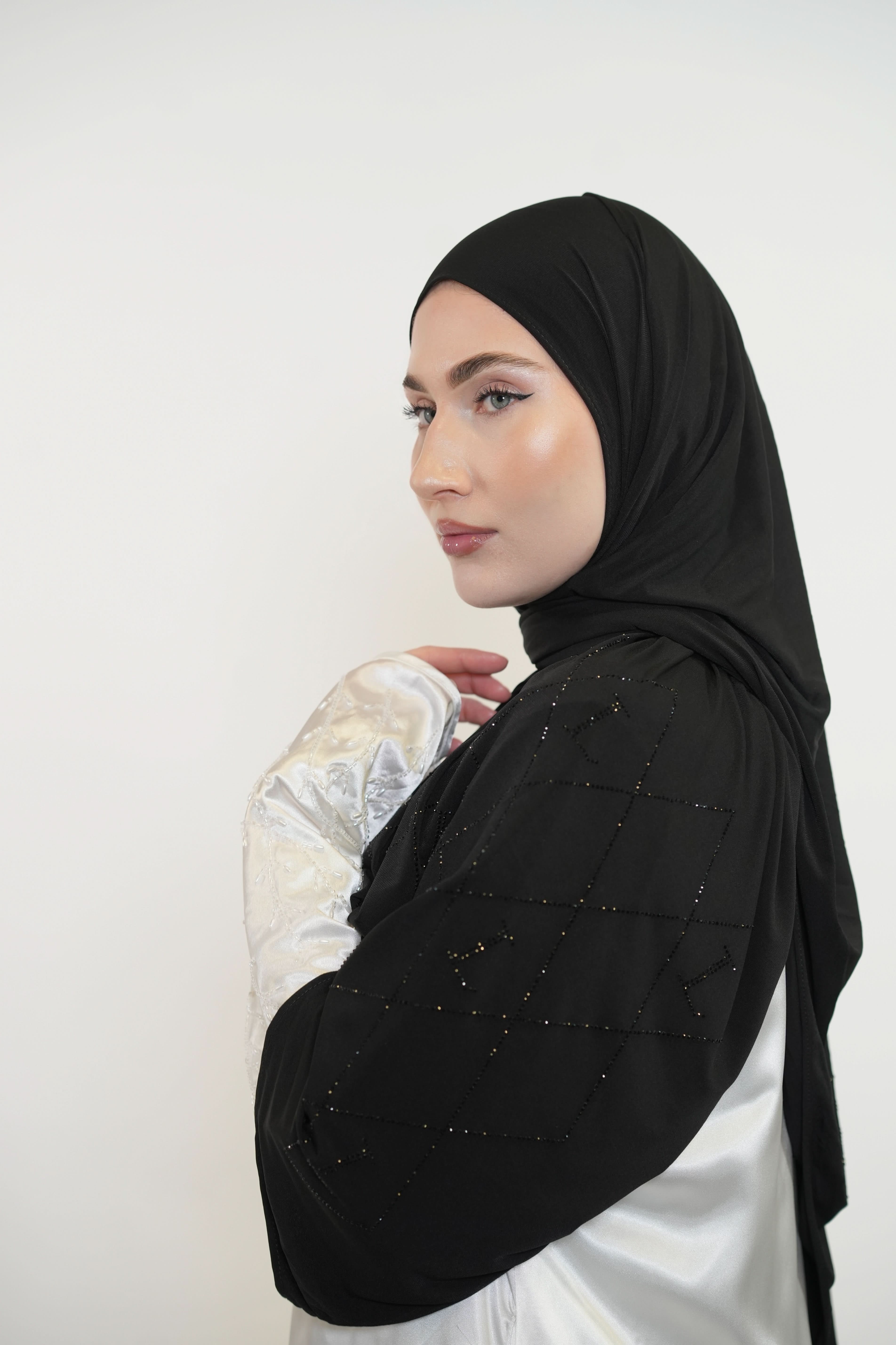 Premium Jersey Strass “L” - black - Losyana.Shop