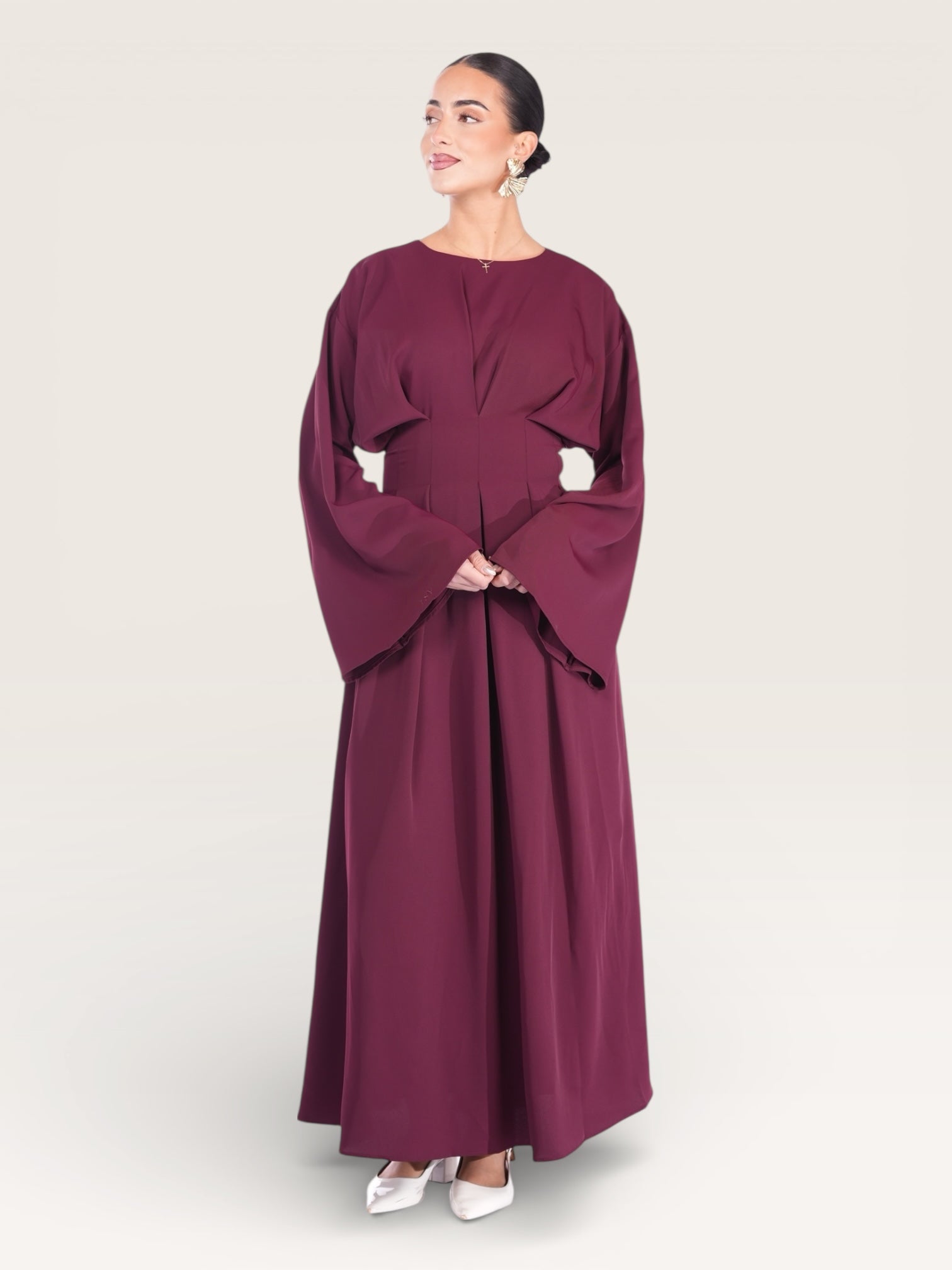 the corset dress - bordeaux