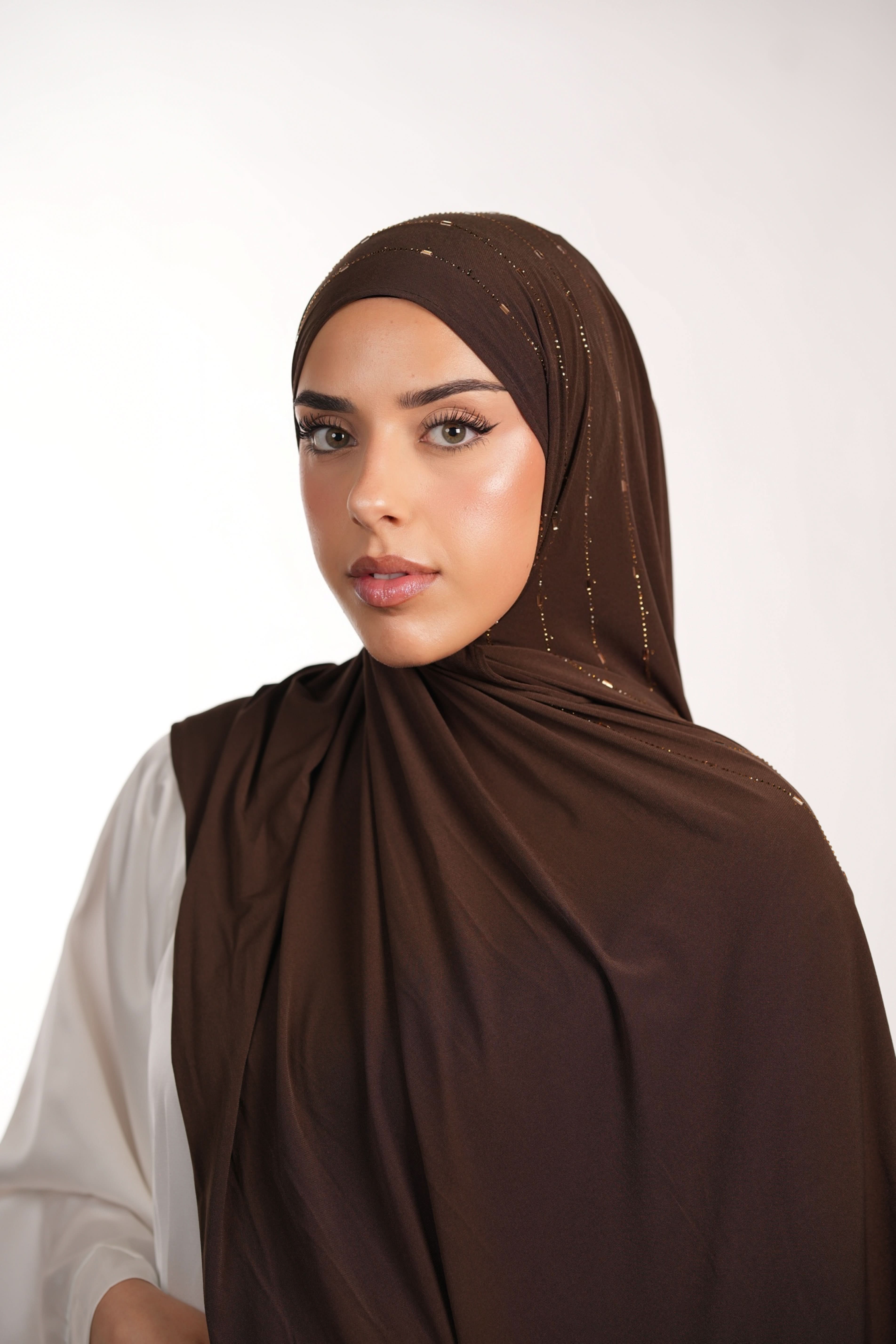 Premium Jersey Strass - brown sugar - Losyana.Shop