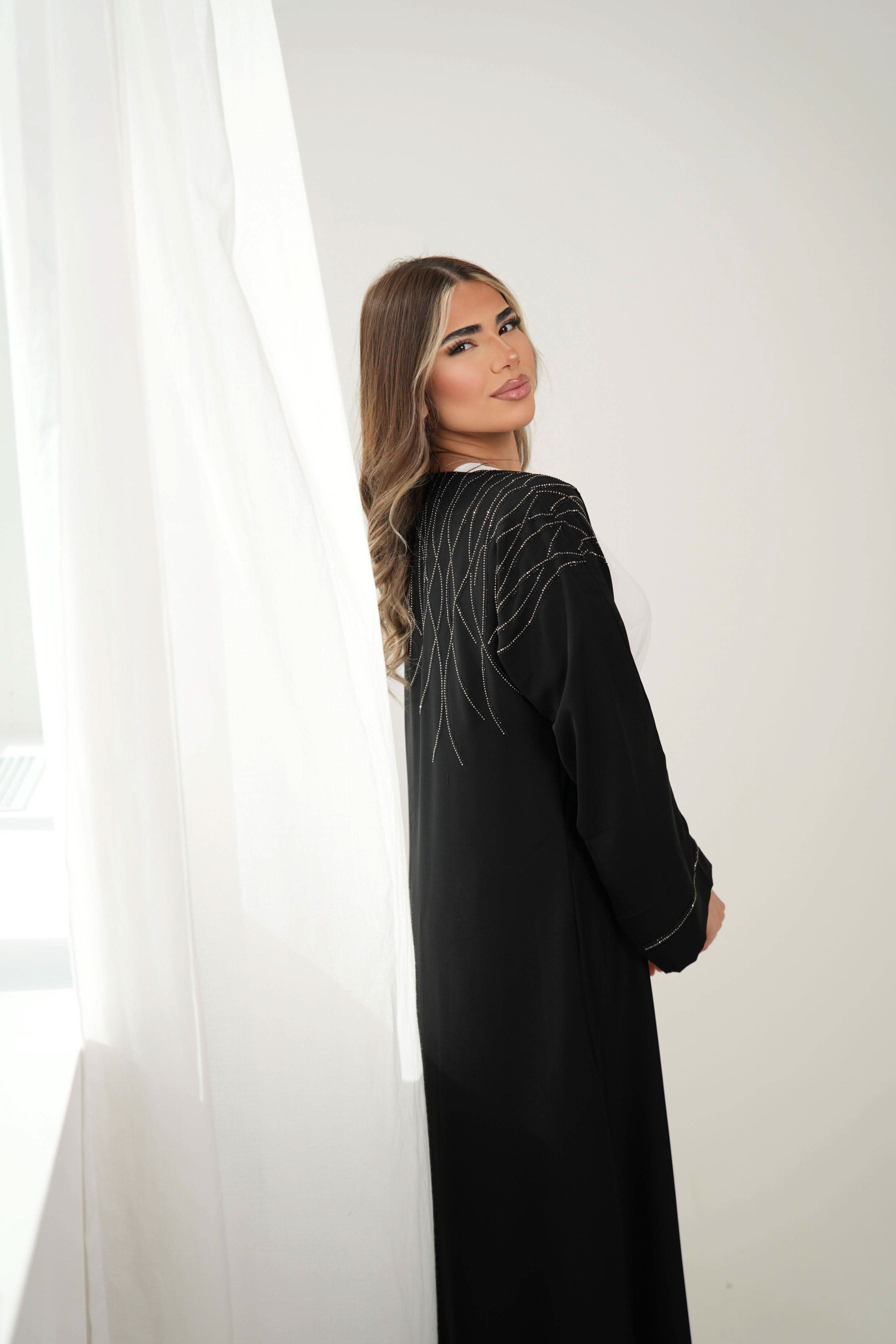 Outlet Emirate abaya - black - Losyana.Shop