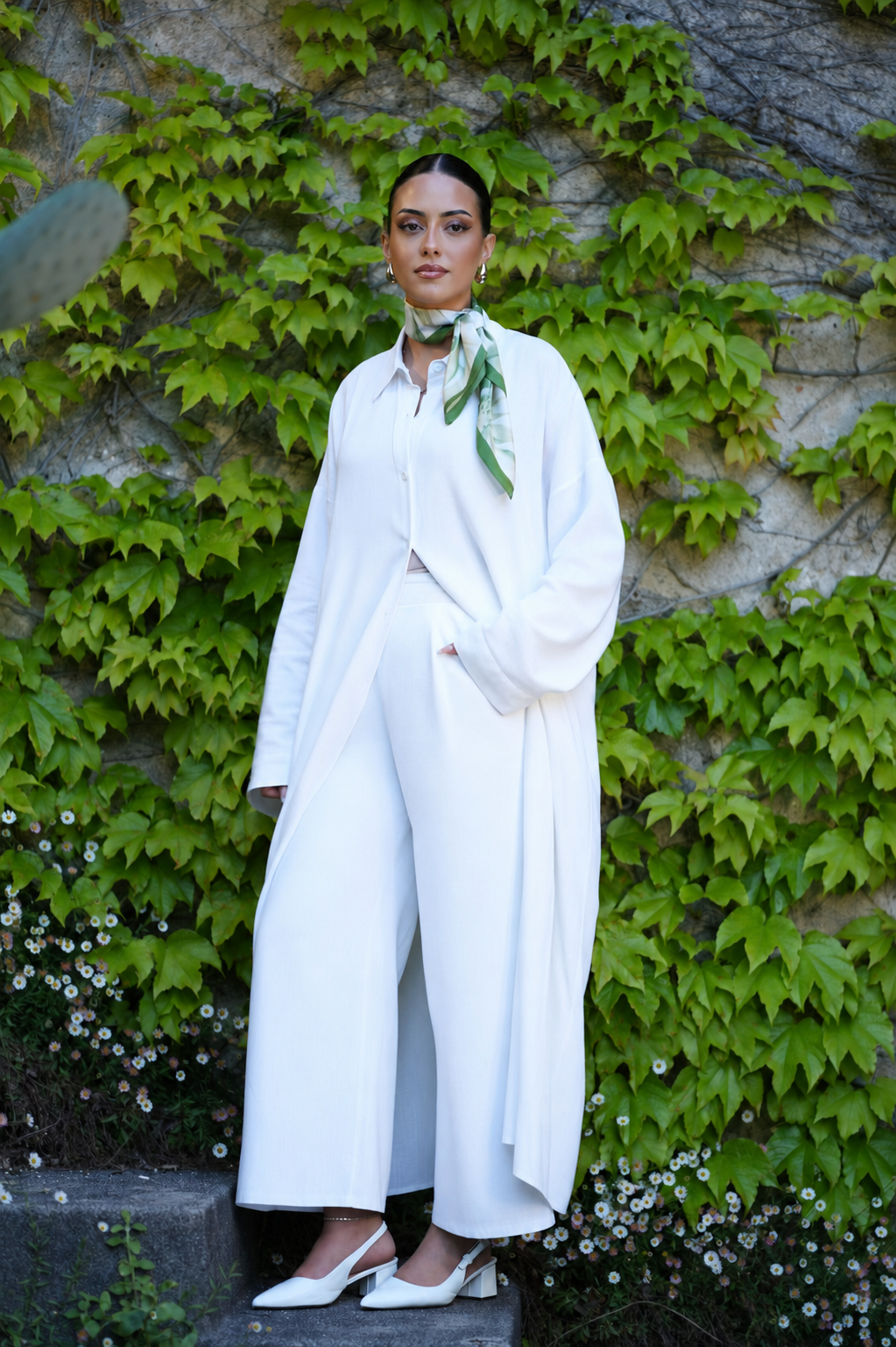 Palma linen set - white
