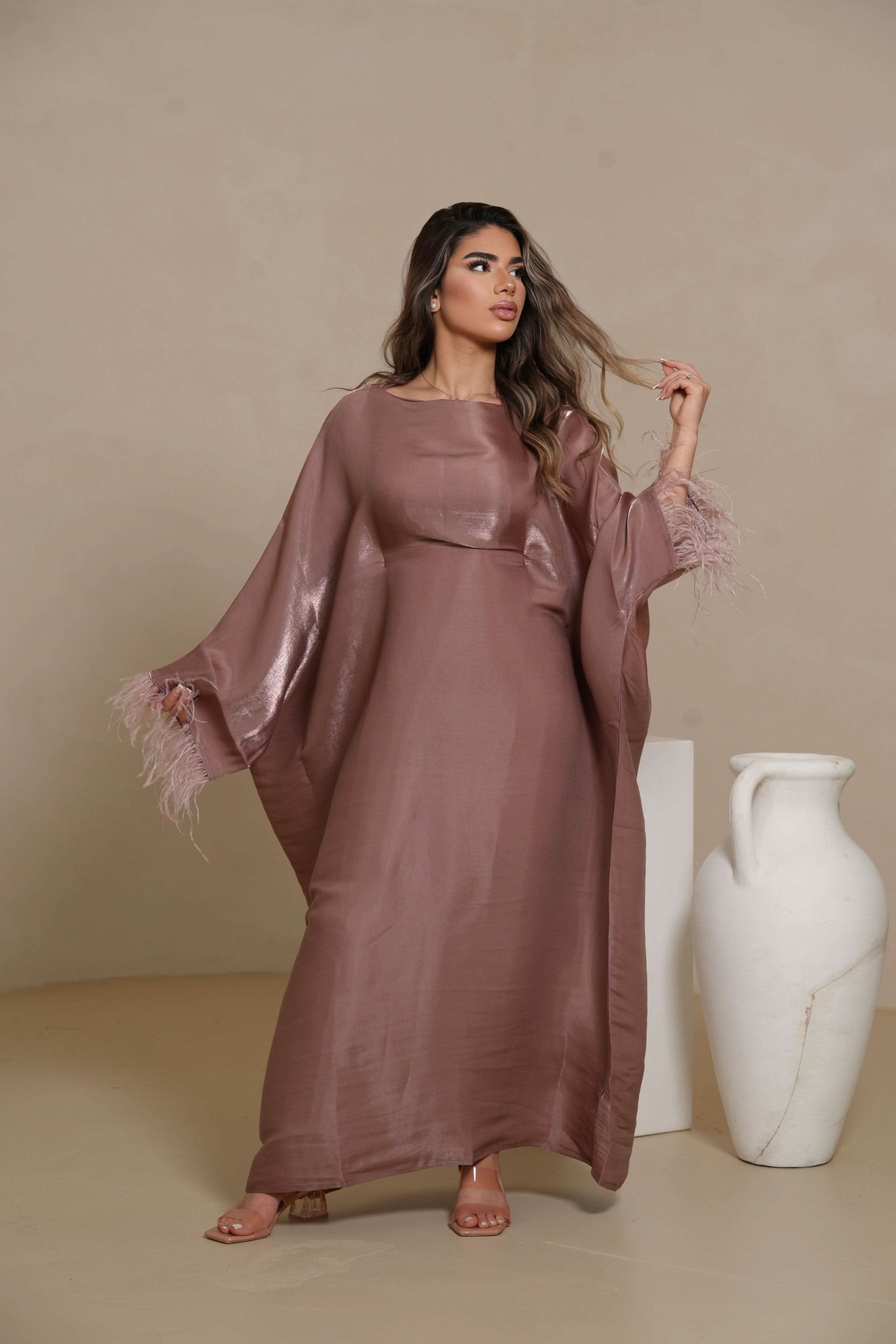 DXB Farasha Abaya - velvet - Losyana.Shop