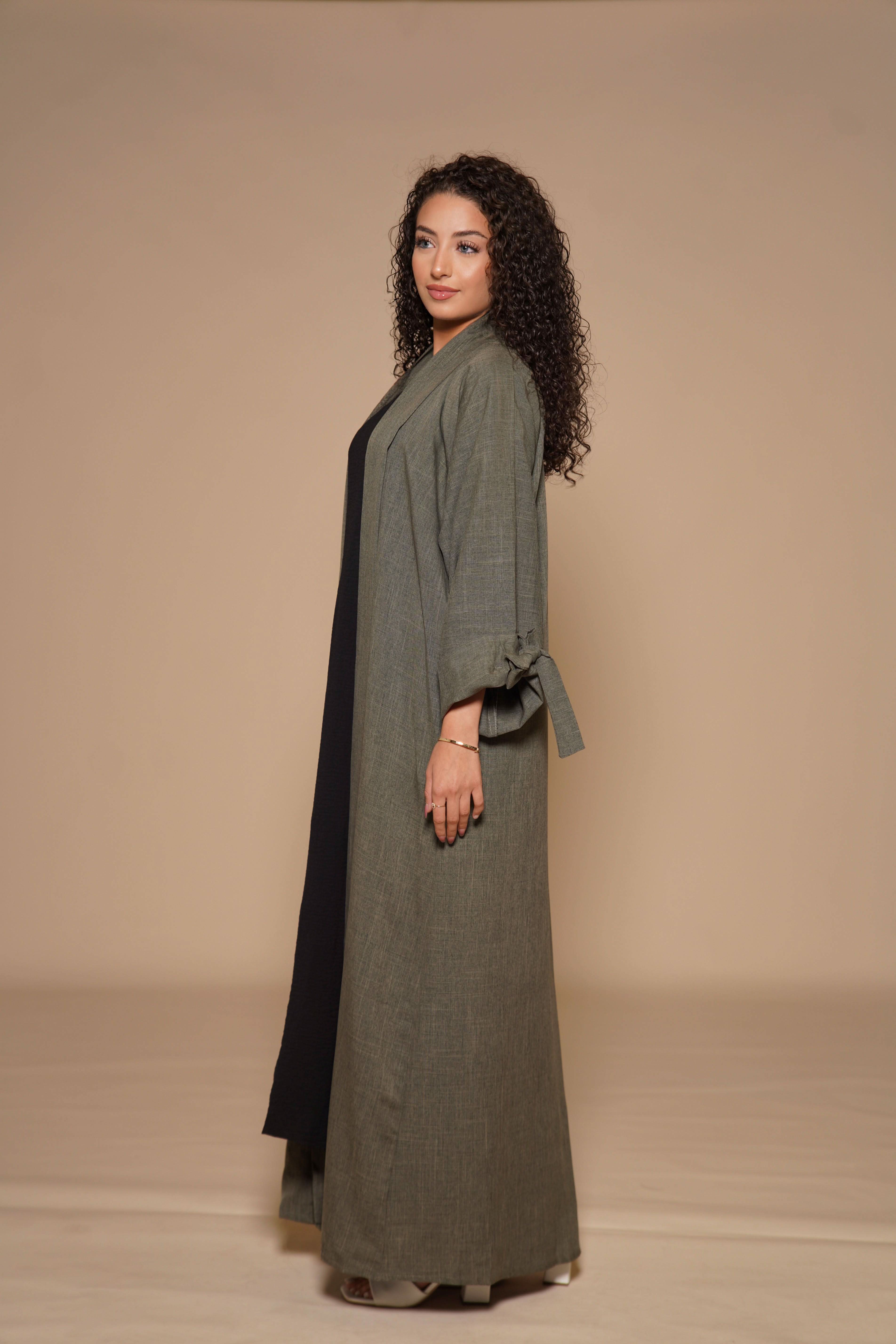 Linen Set- Khaki Green - Losyana.Shop
