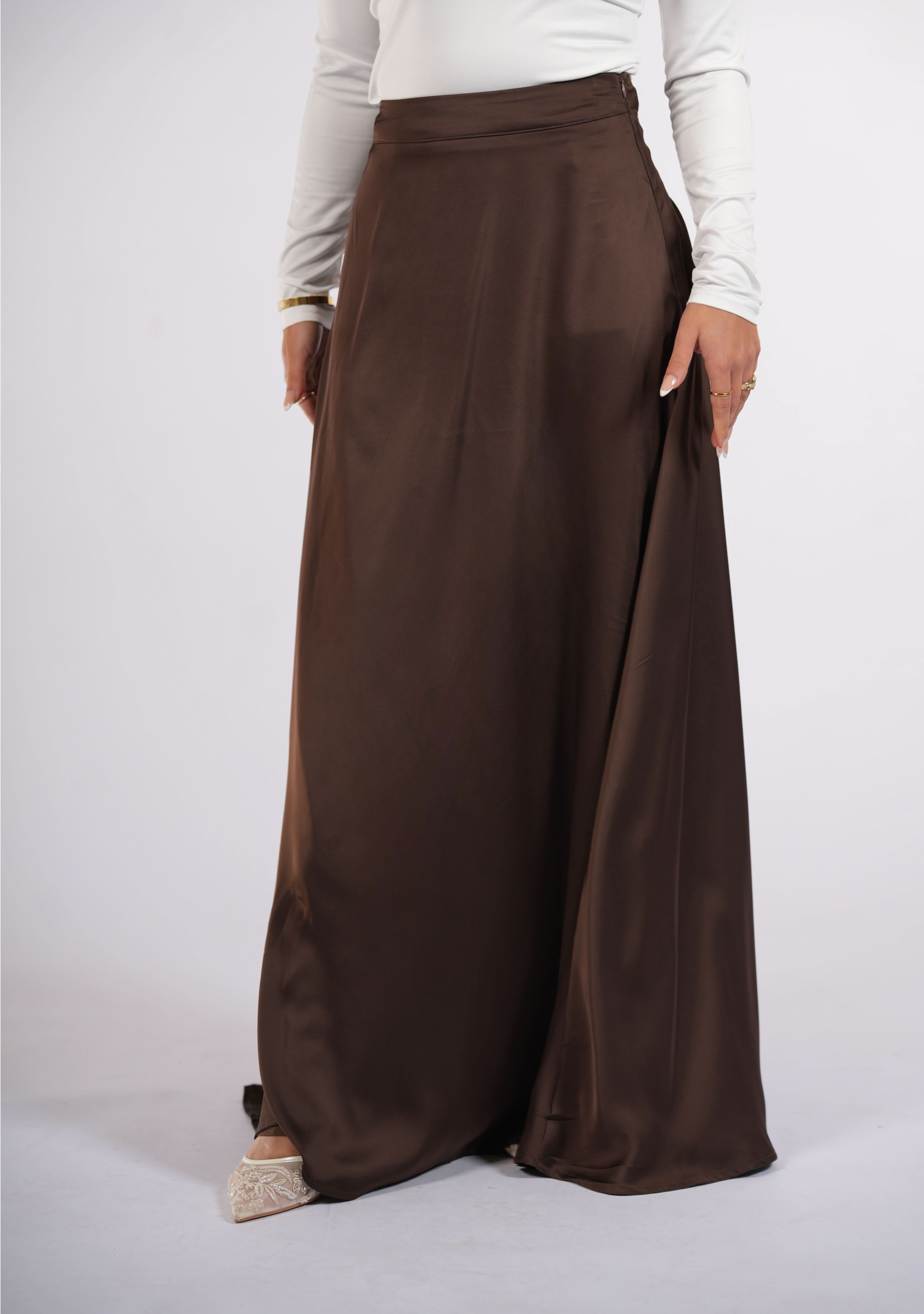 satin poésie - espresso - Losyana.Shop