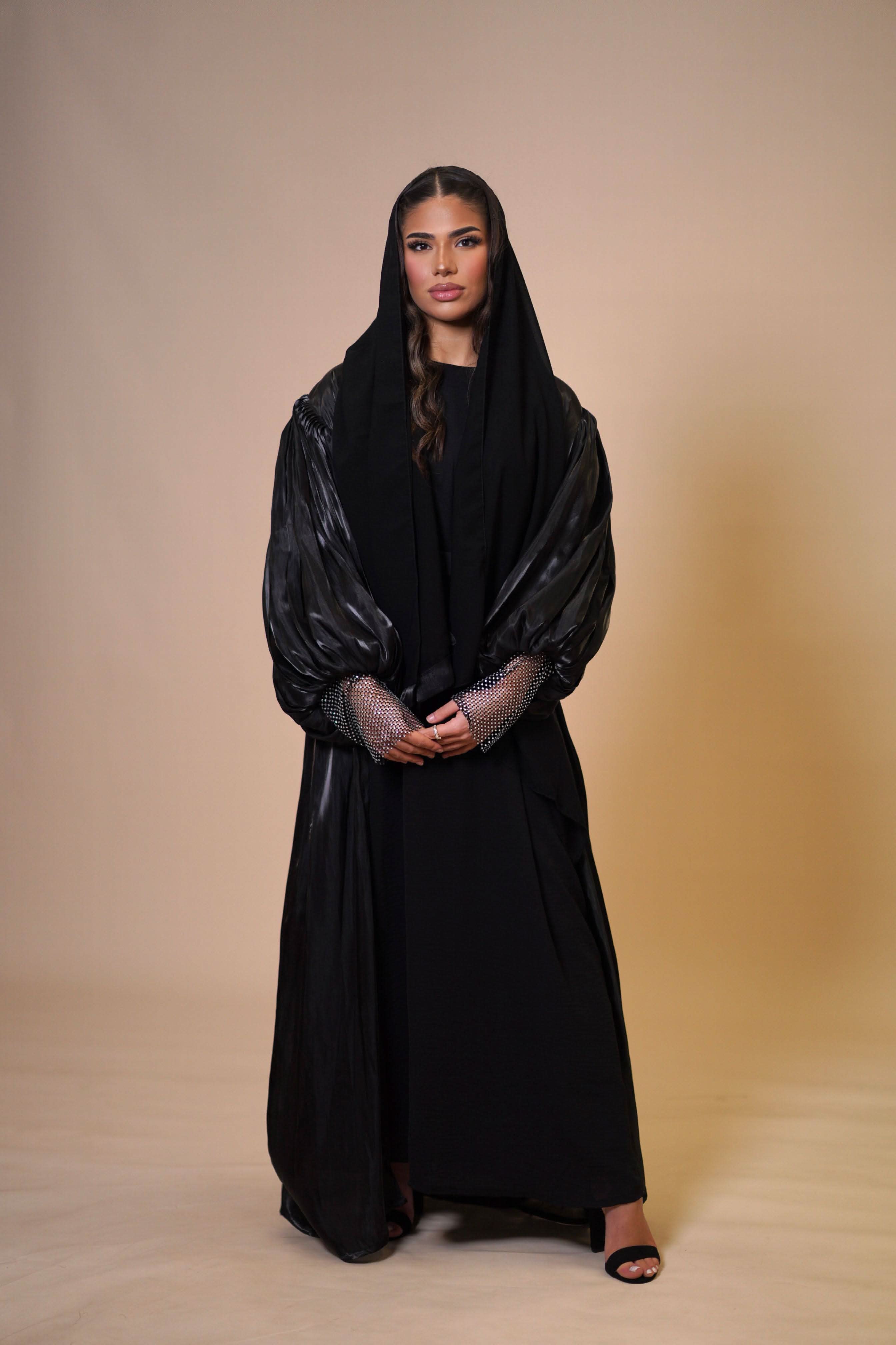 Emirate abaya - black - Losyana.Shop