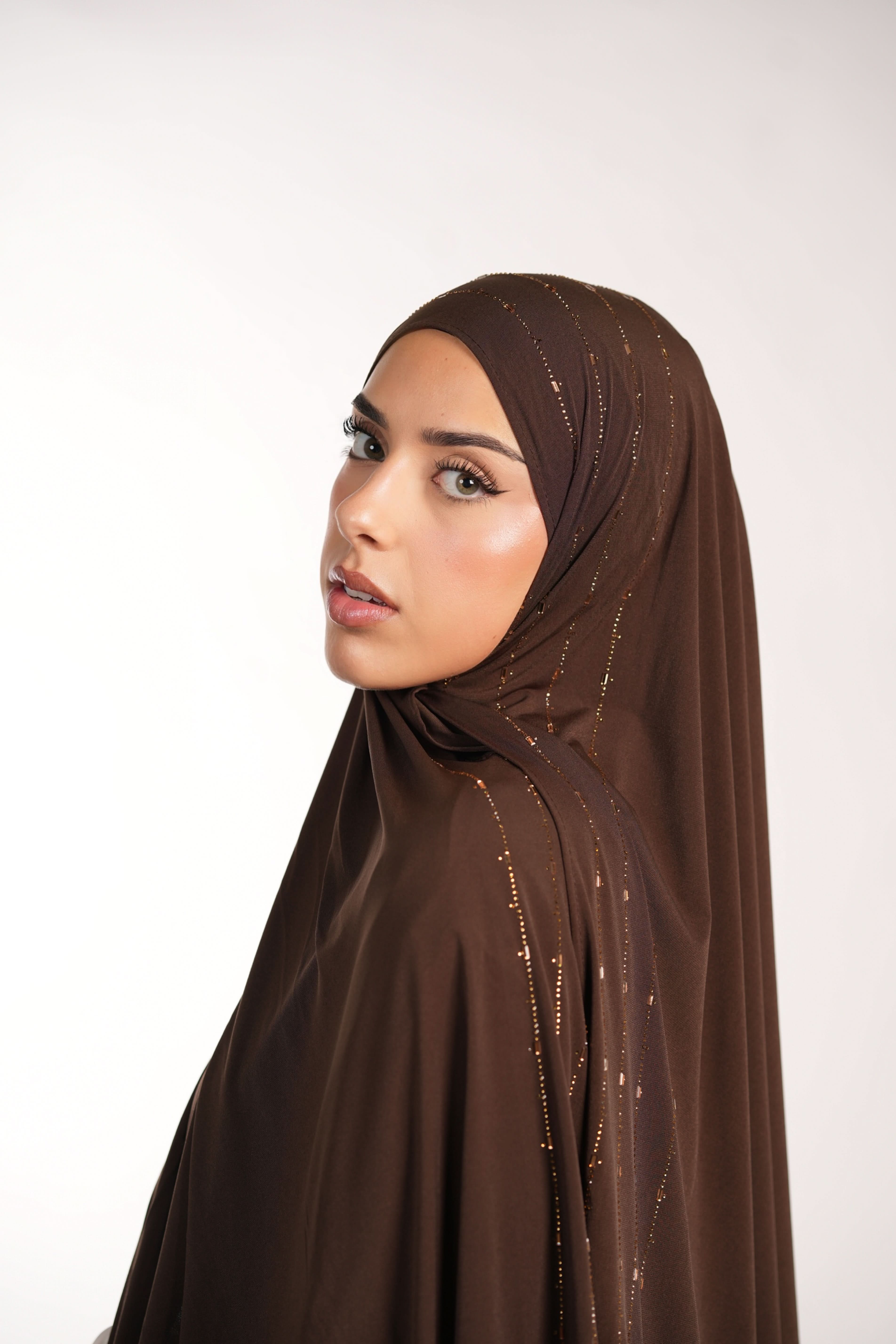 Premium Jersey Strass - brown sugar - Losyana.Shop