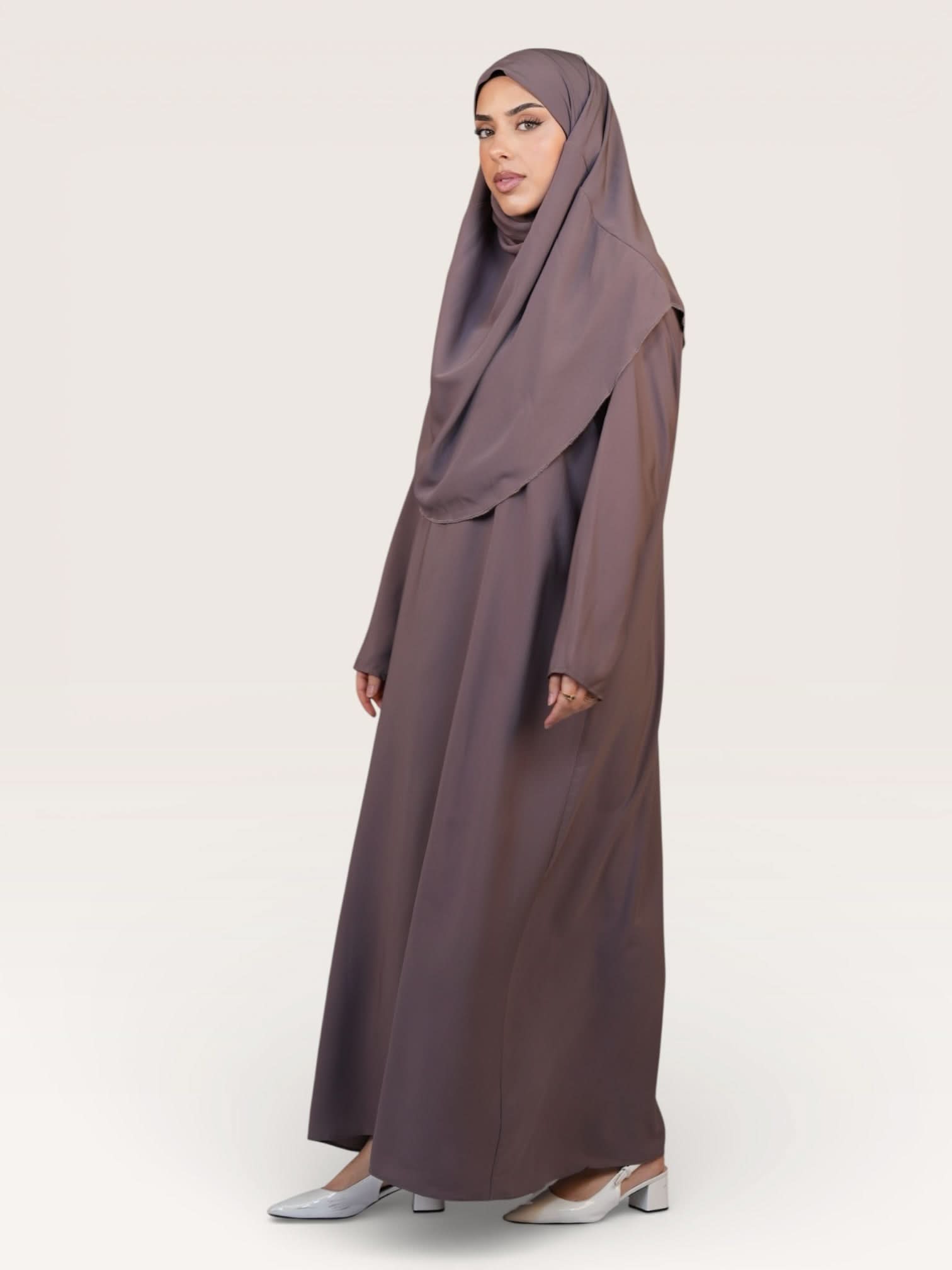 prayer dress medina - mocca - Losyana.Shop