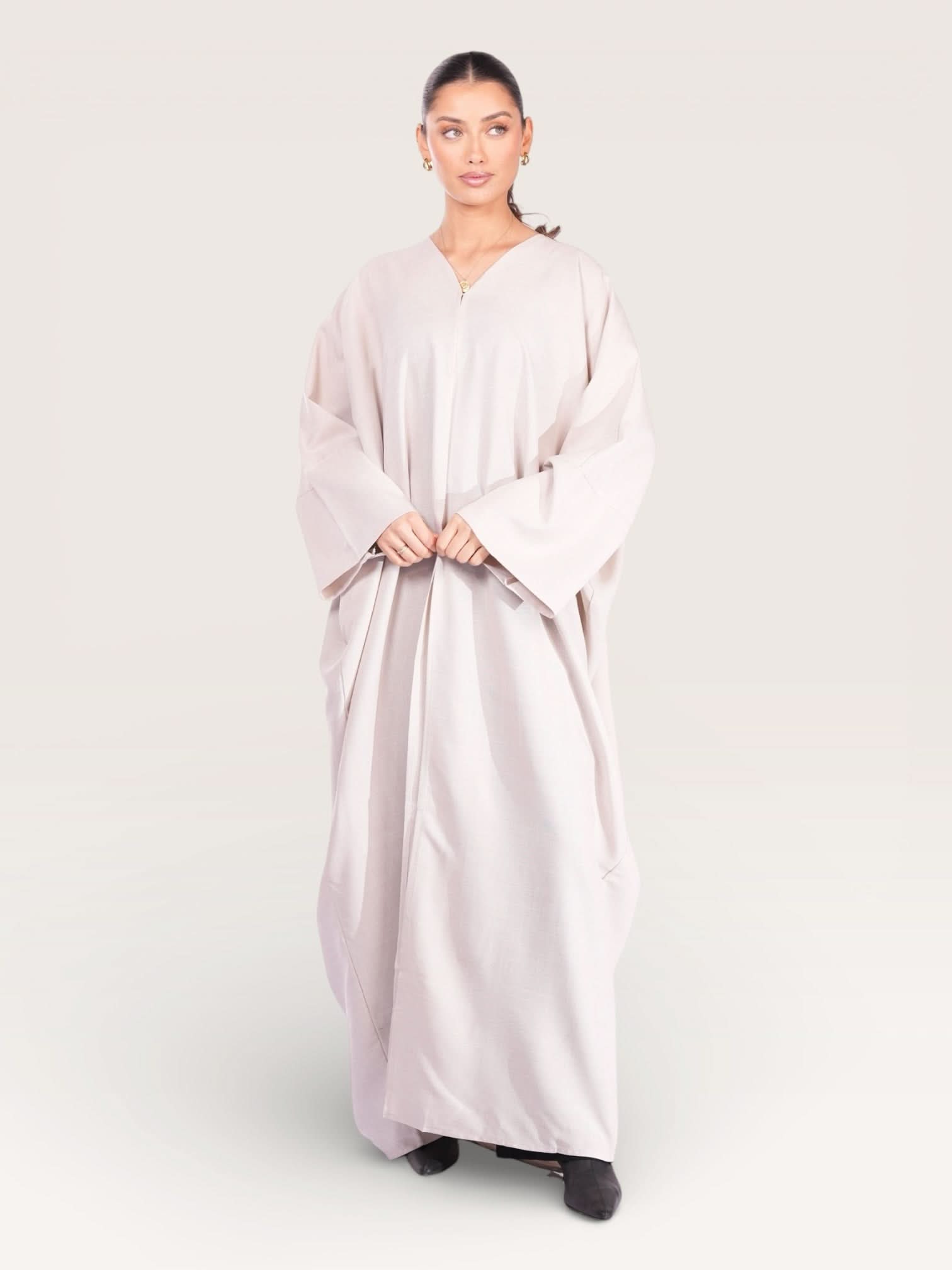 linen abaya/kimono - cream