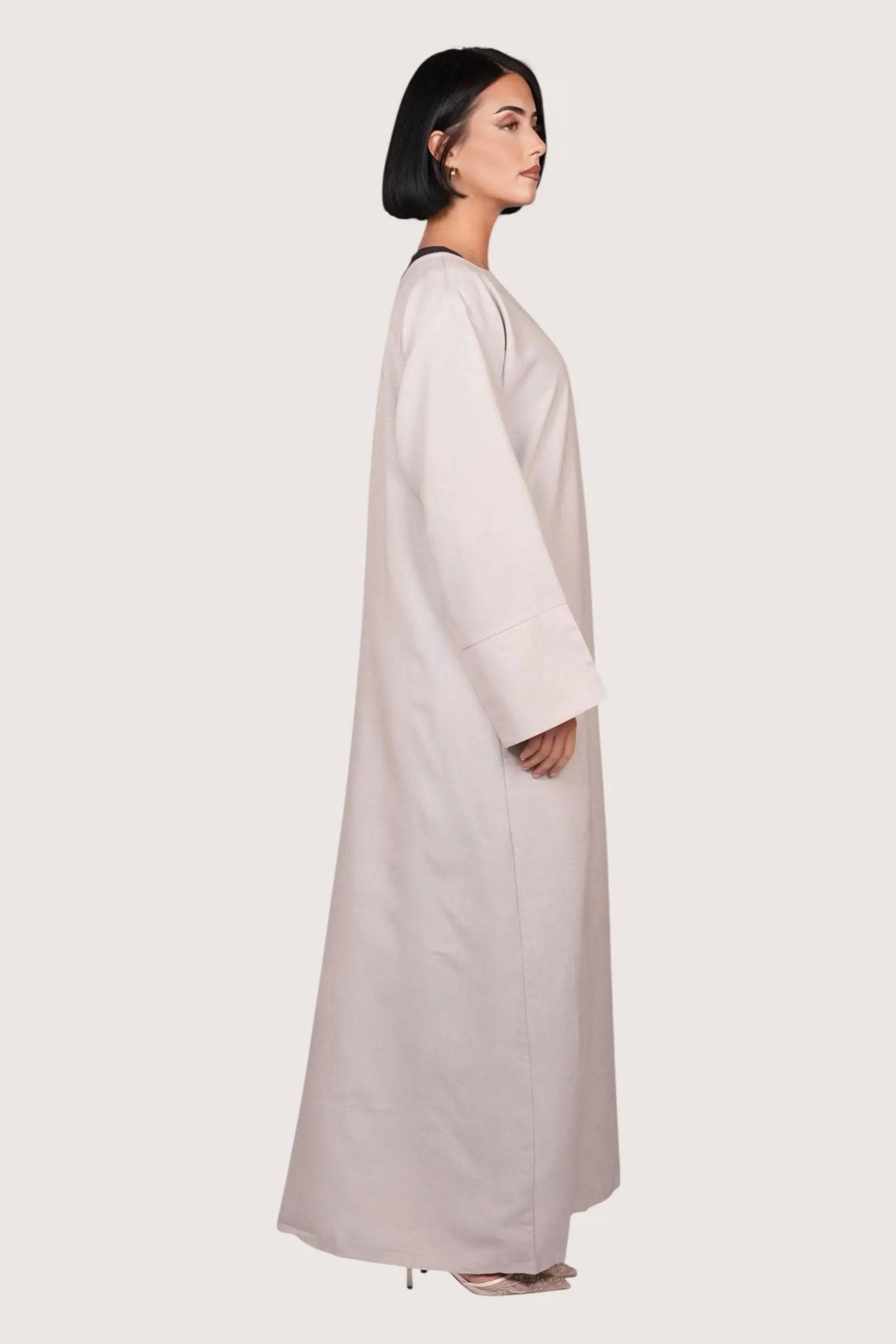 Linen Abaya - light beige Losyana.Shop