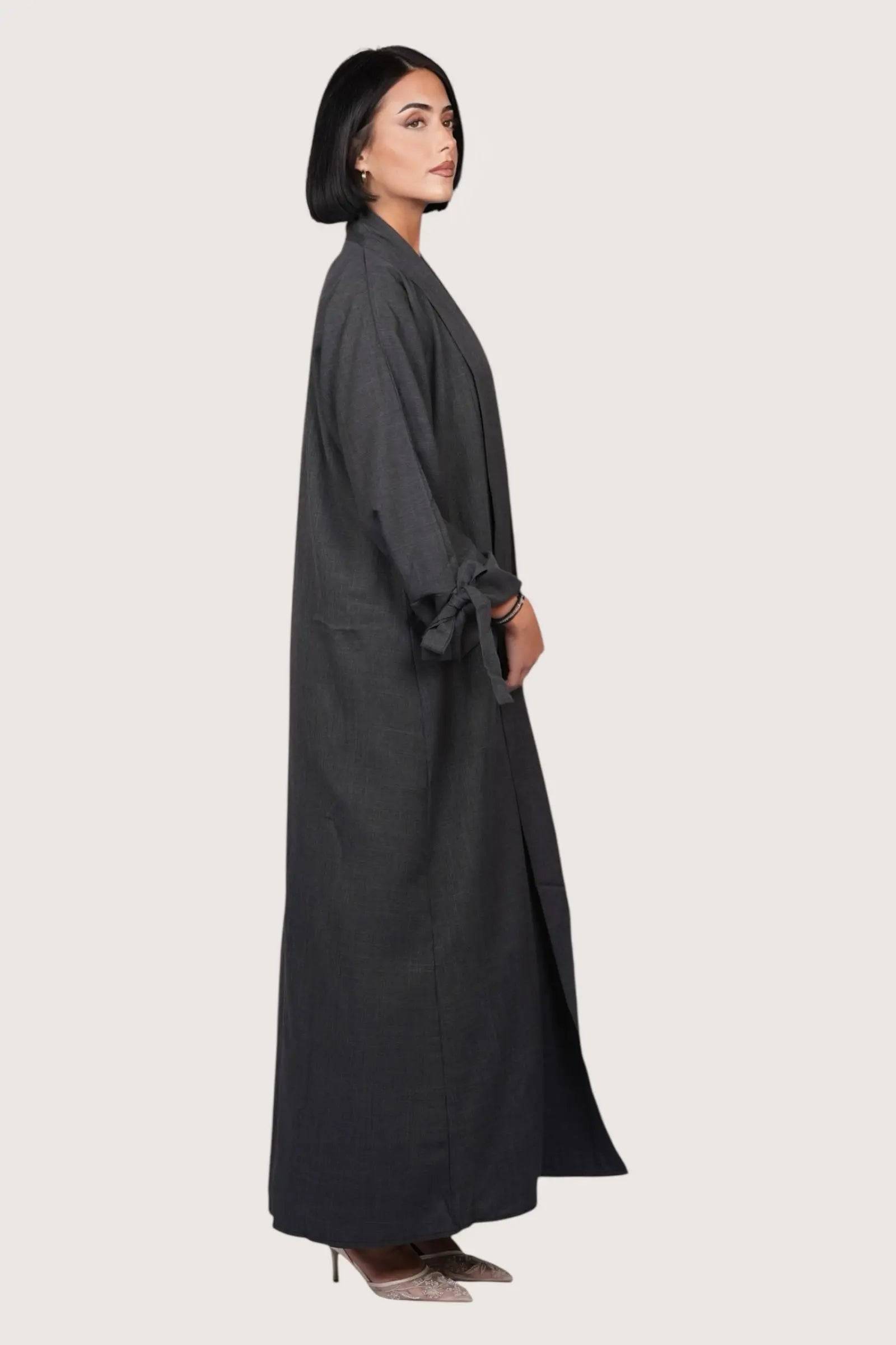 Dubai Linen Set - dark grey Losyana.Shop