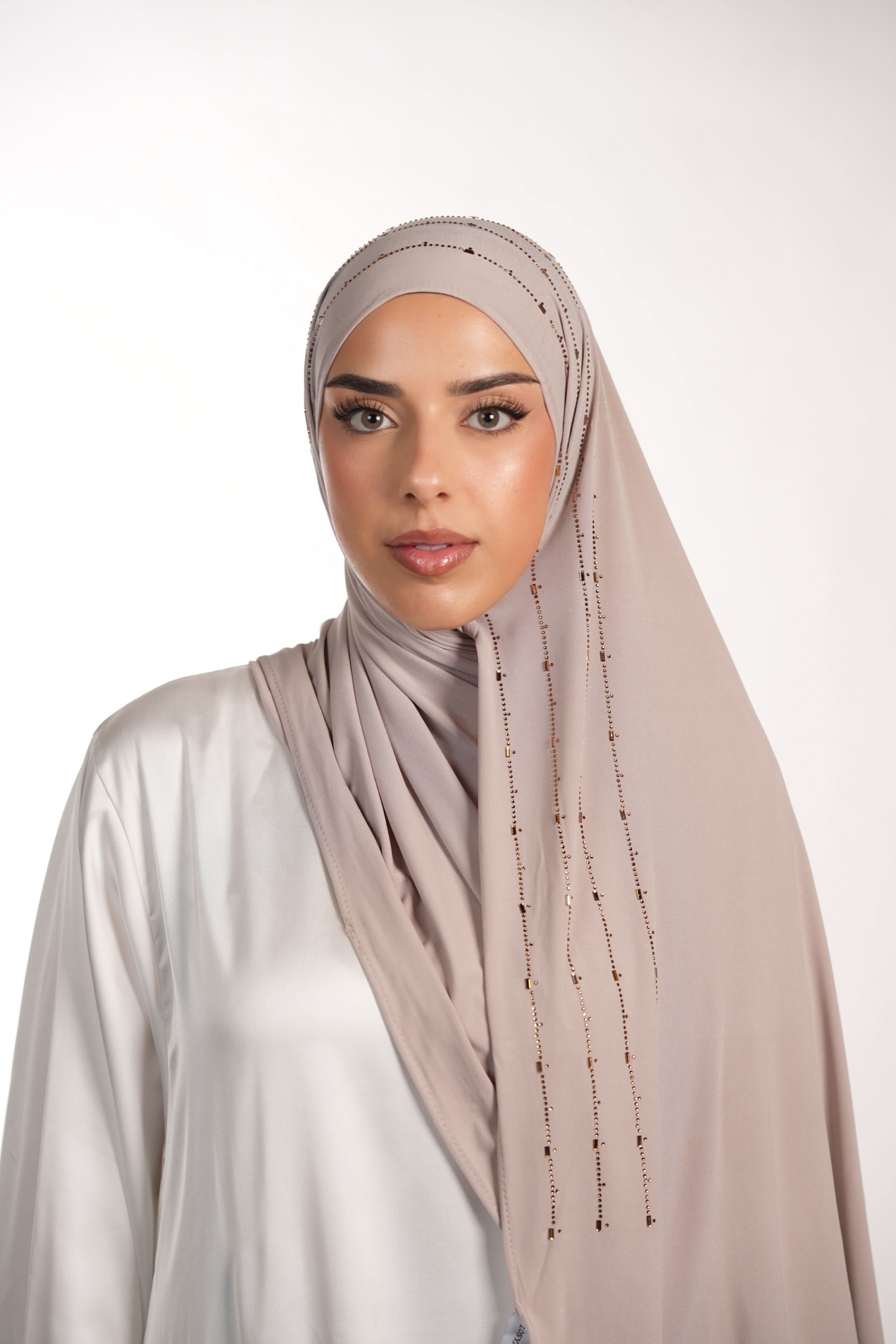 Premium Jersey Strass - ashy beige - Losyana.Shop