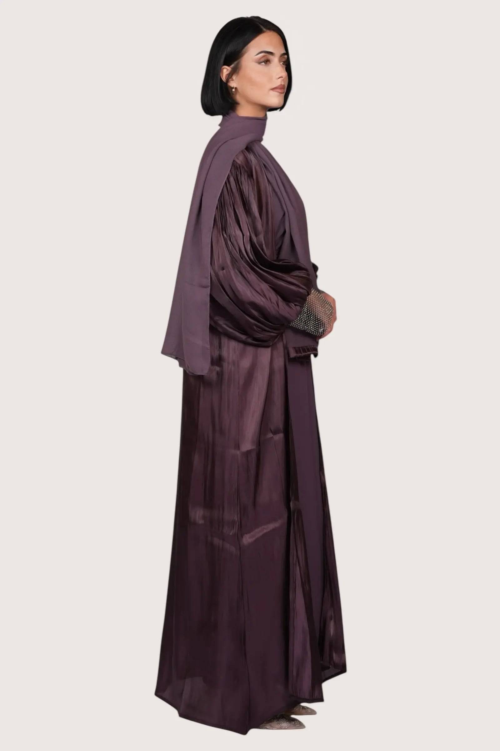 Ballon Abaya - eggplant Losyana.Shop