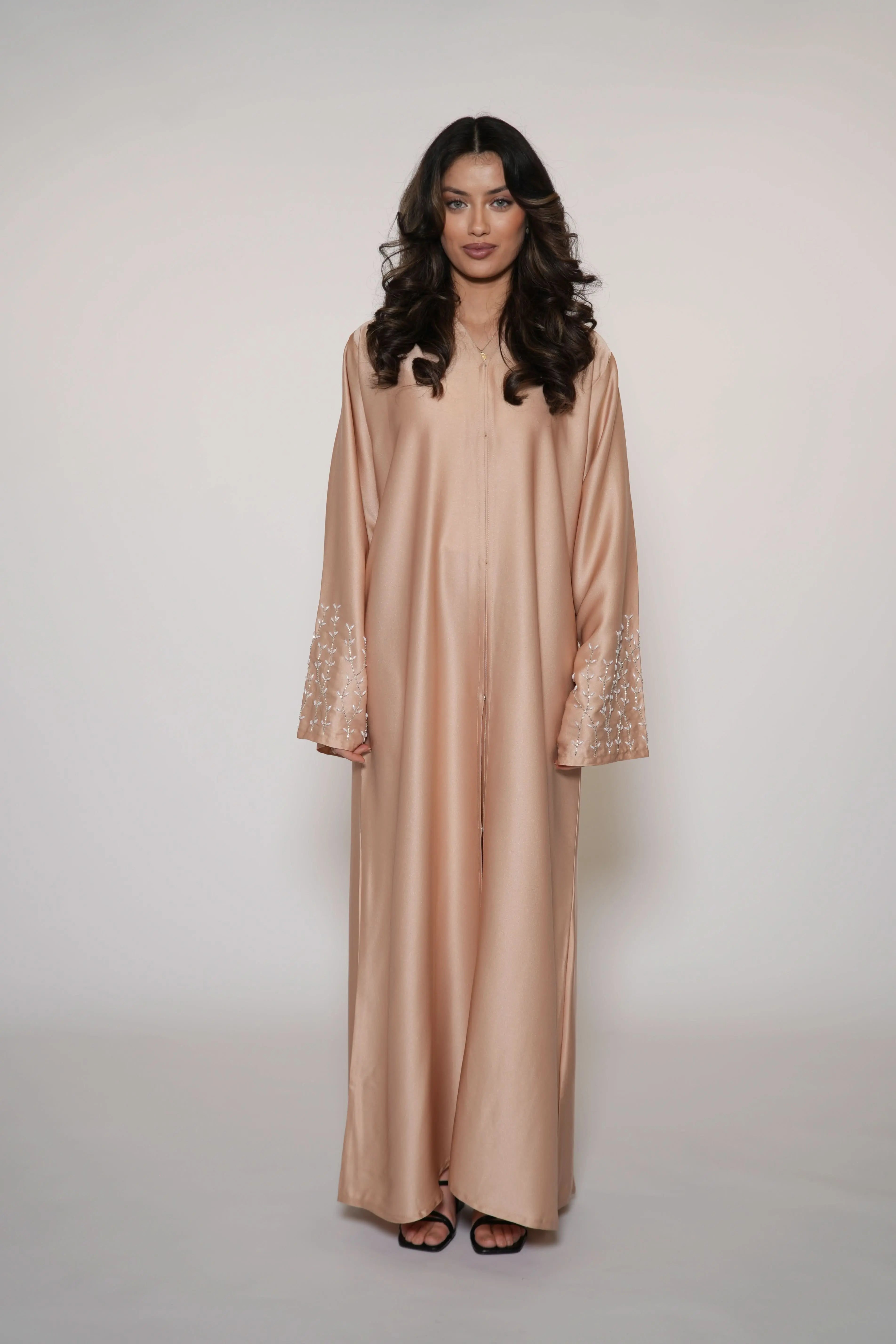 Mira Abaya - light orange - Losyana.Shop