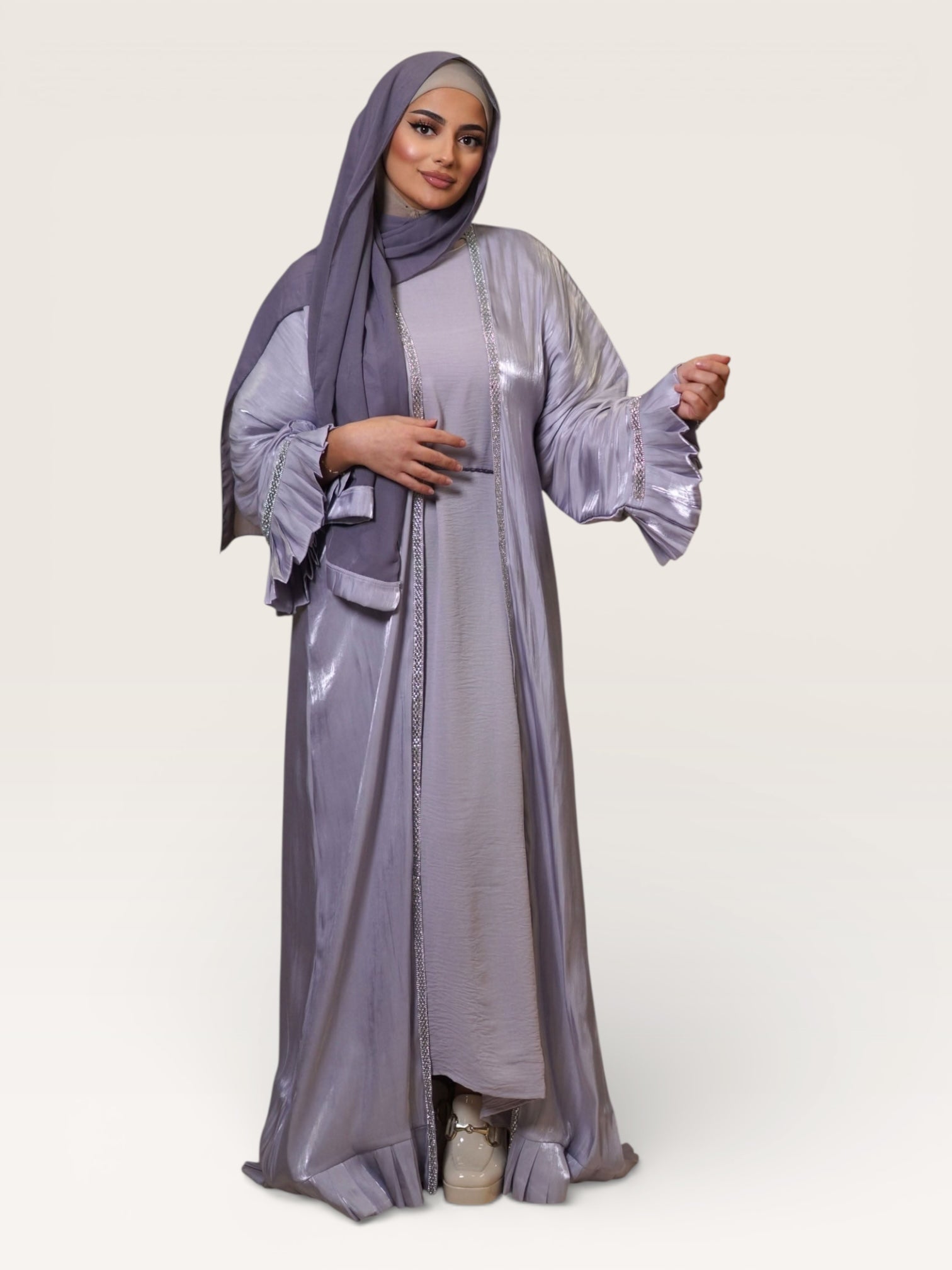 Emirate abaya - lavendel - Losyana.Shop