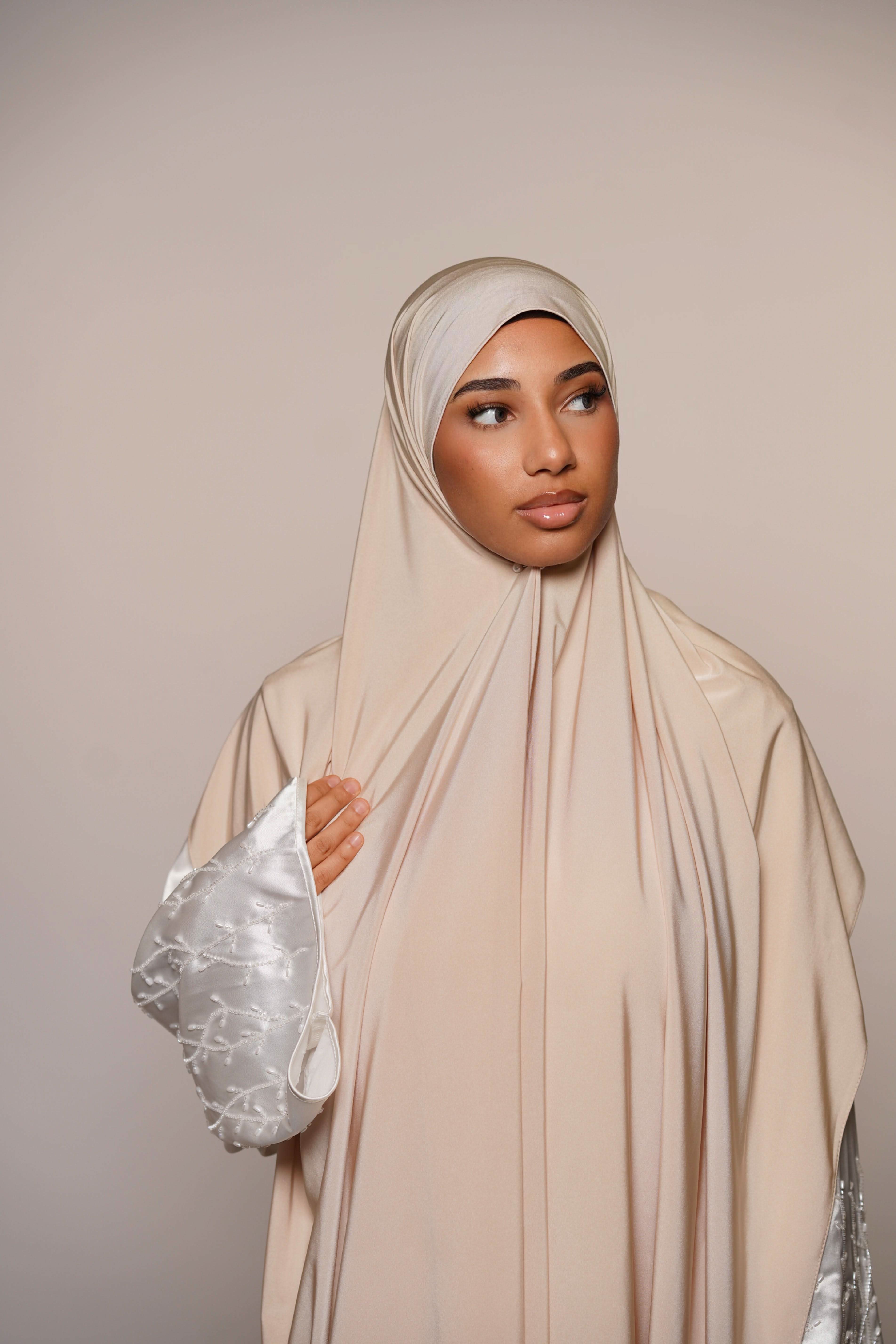Satin Premium Jersey - ivory - Losyana.Shop
