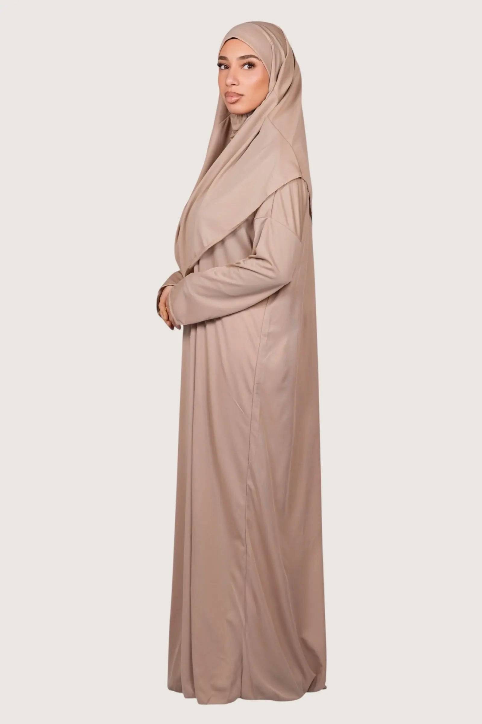 prayer dress jersey - beige Losyana.Shop