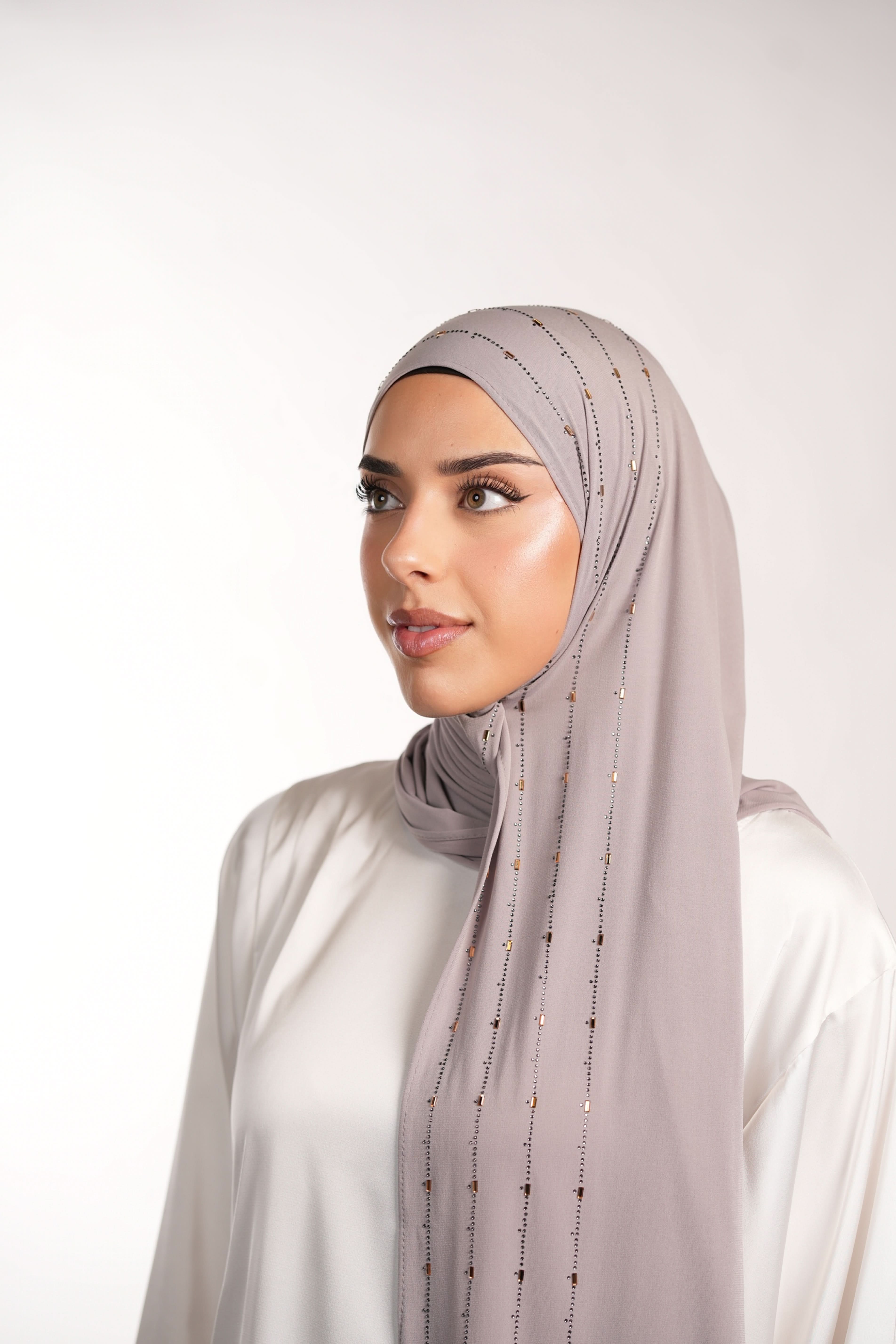 Premium Jersey Strass - bone - Losyana.Shop