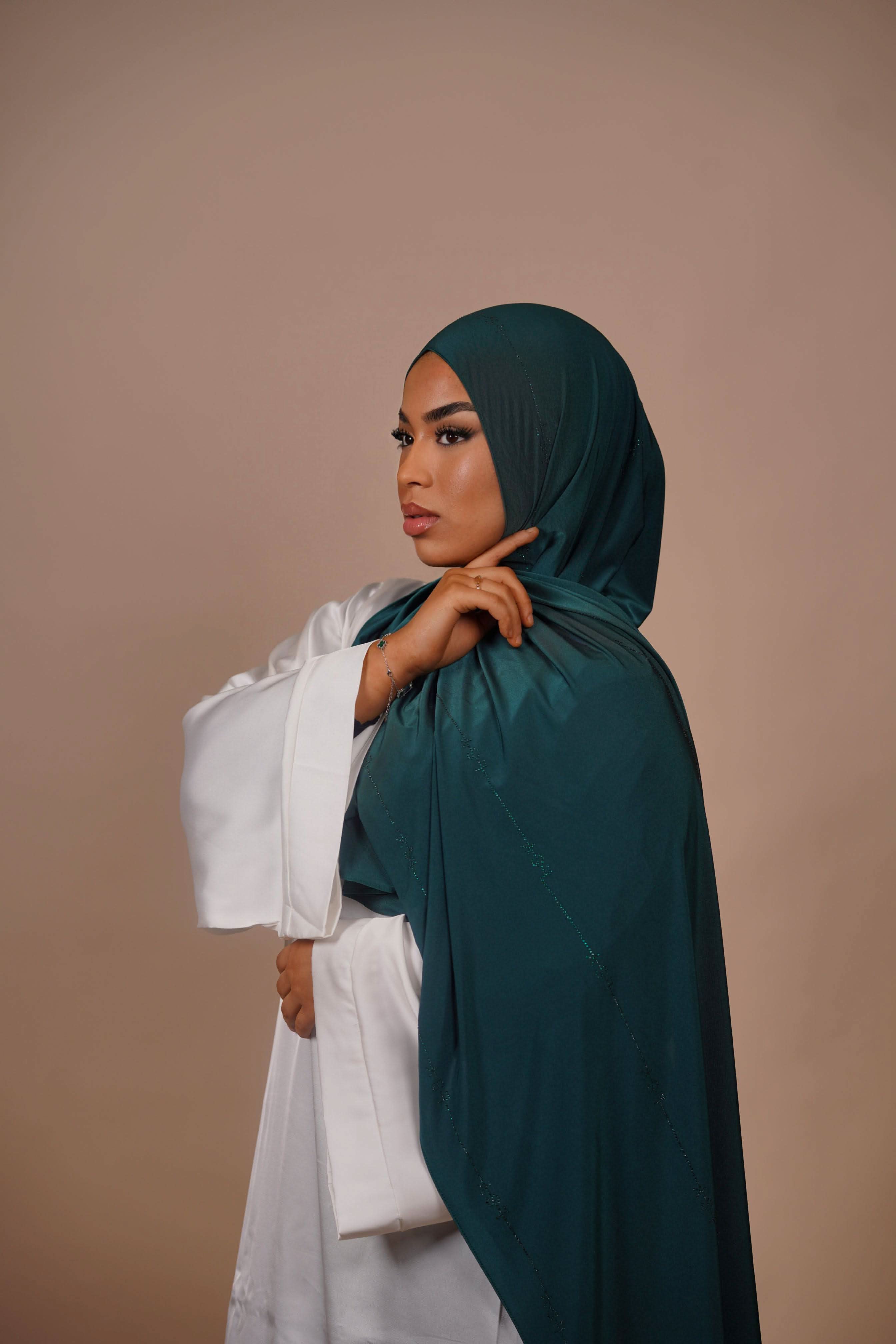 LSY Satin Premium Jersey - royal green - Losyana.Shop