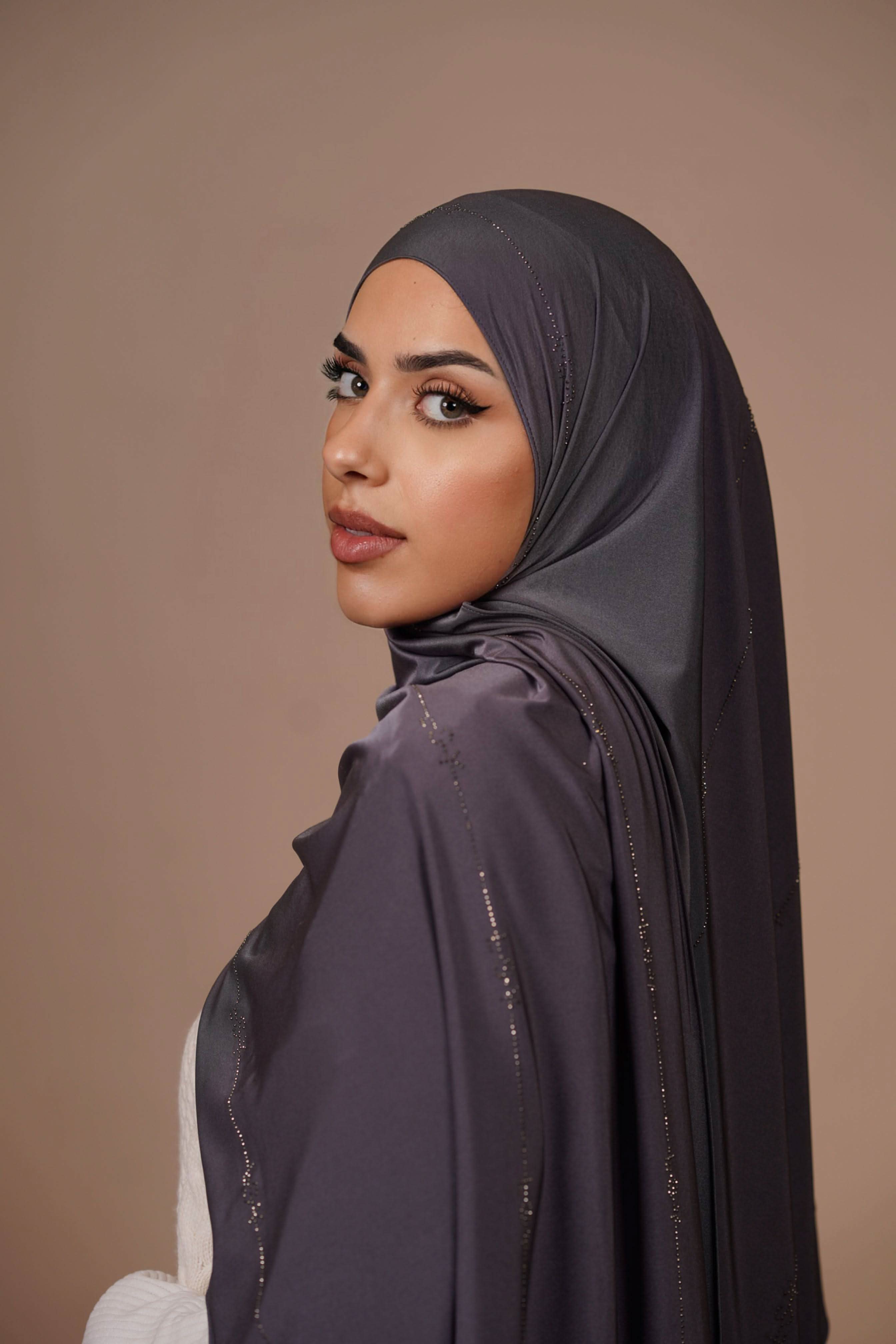 LSY Satin Premium Jersey - dark grey - Losyana.Shop