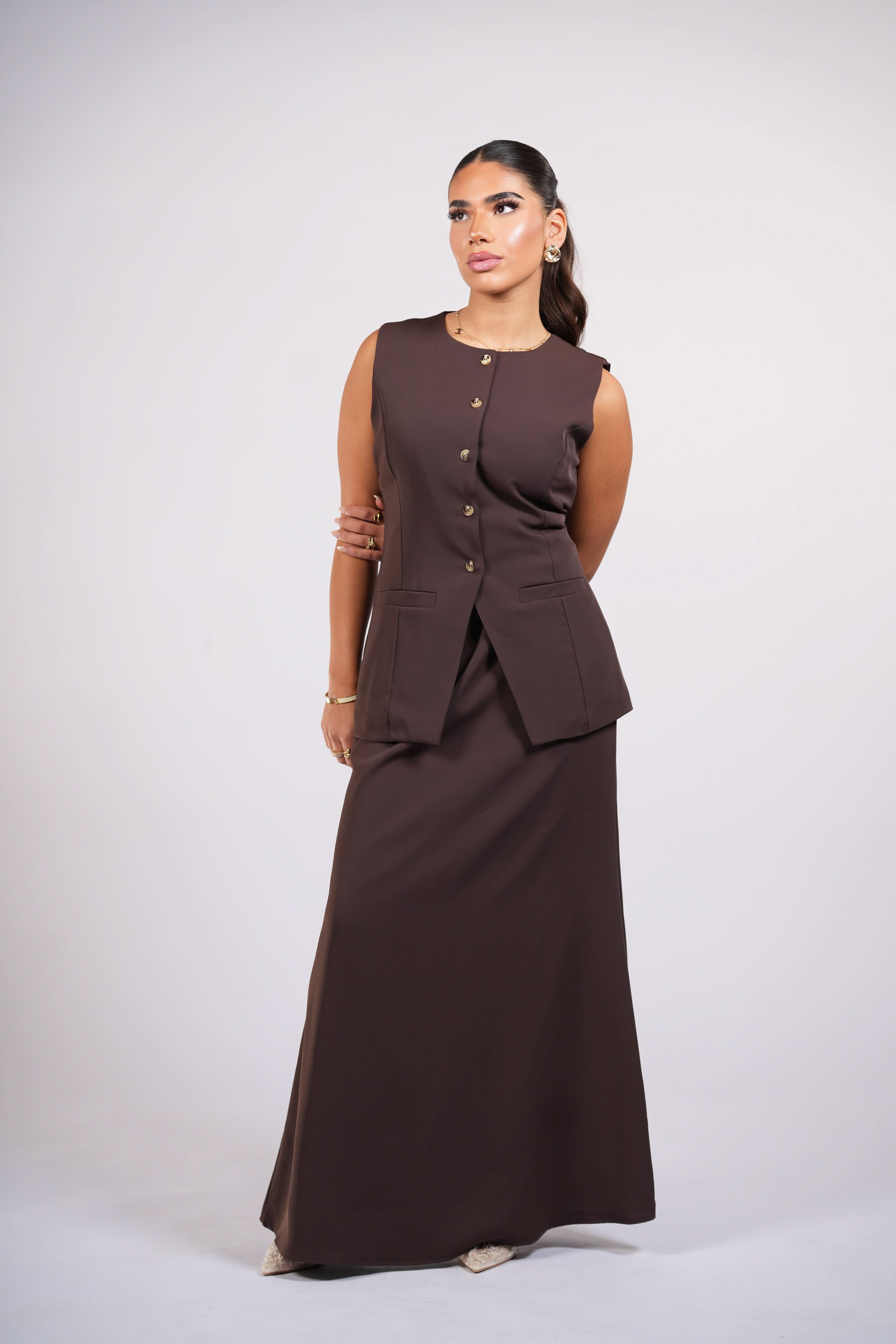 old vienna skirt - espresso - Losyana.Shop
