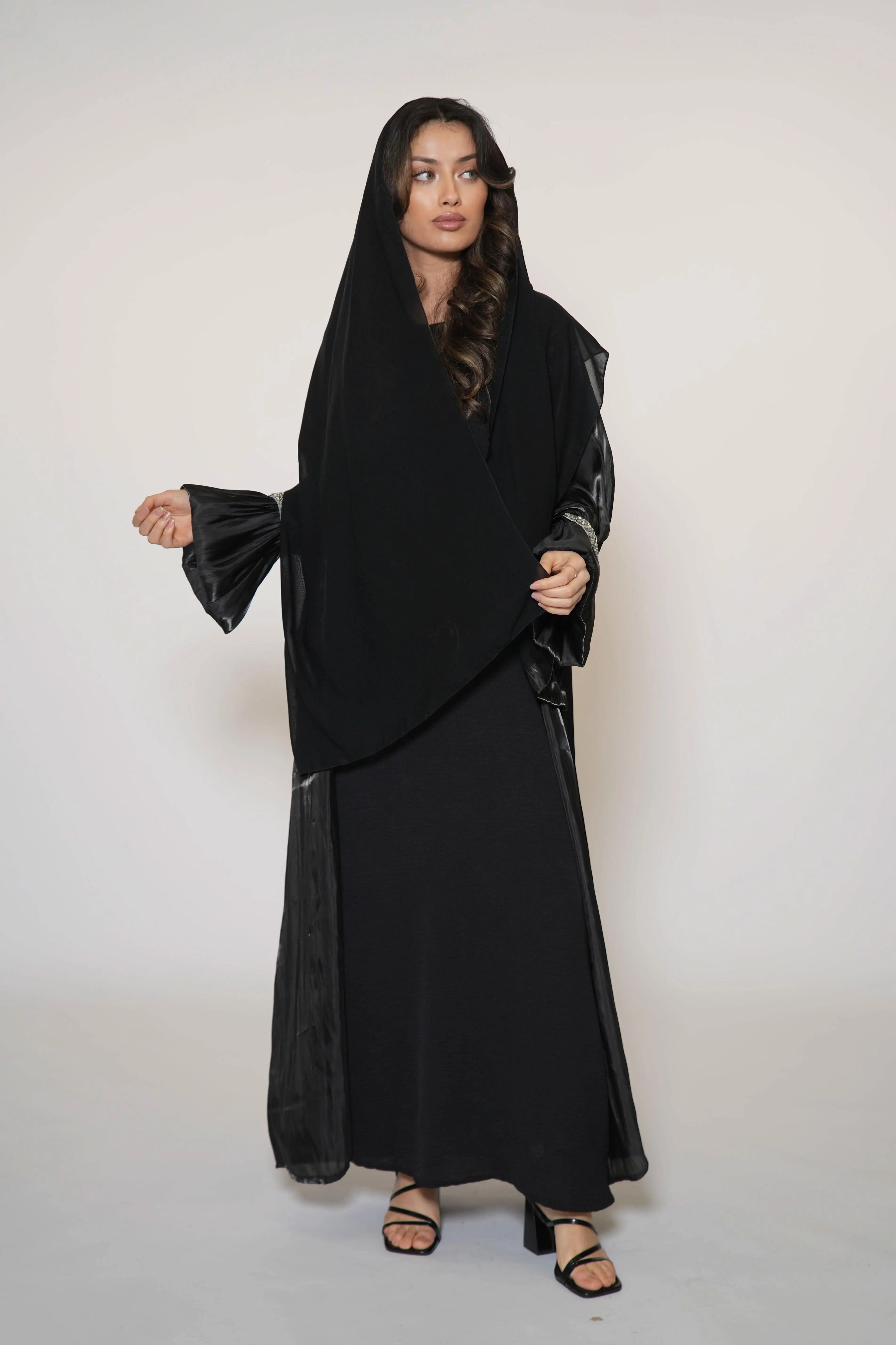Emirate abaya - black - Losyana.Shop