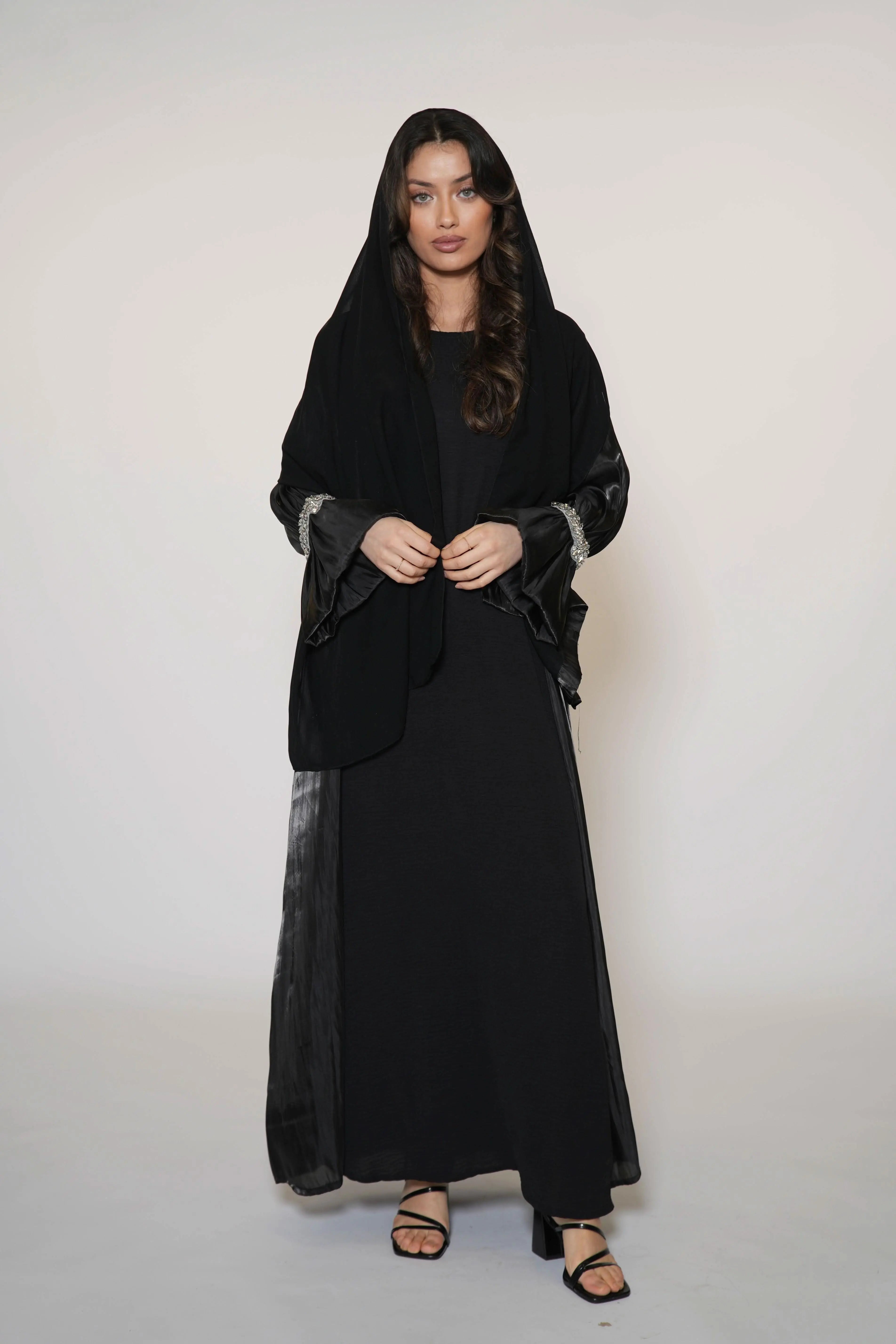 Emirate abaya - black - Losyana.Shop