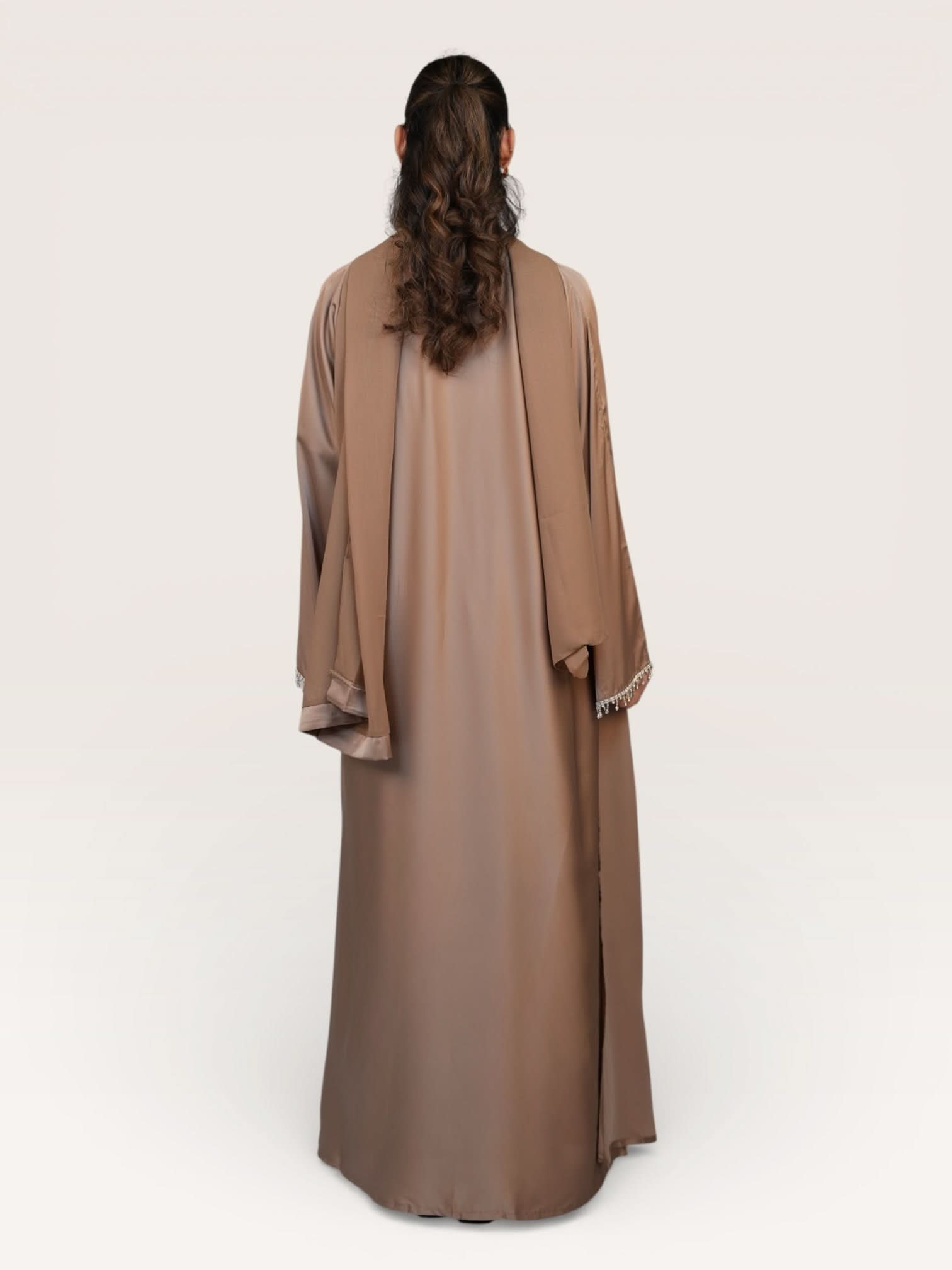 zara abaya - beige - Losyana.Shop