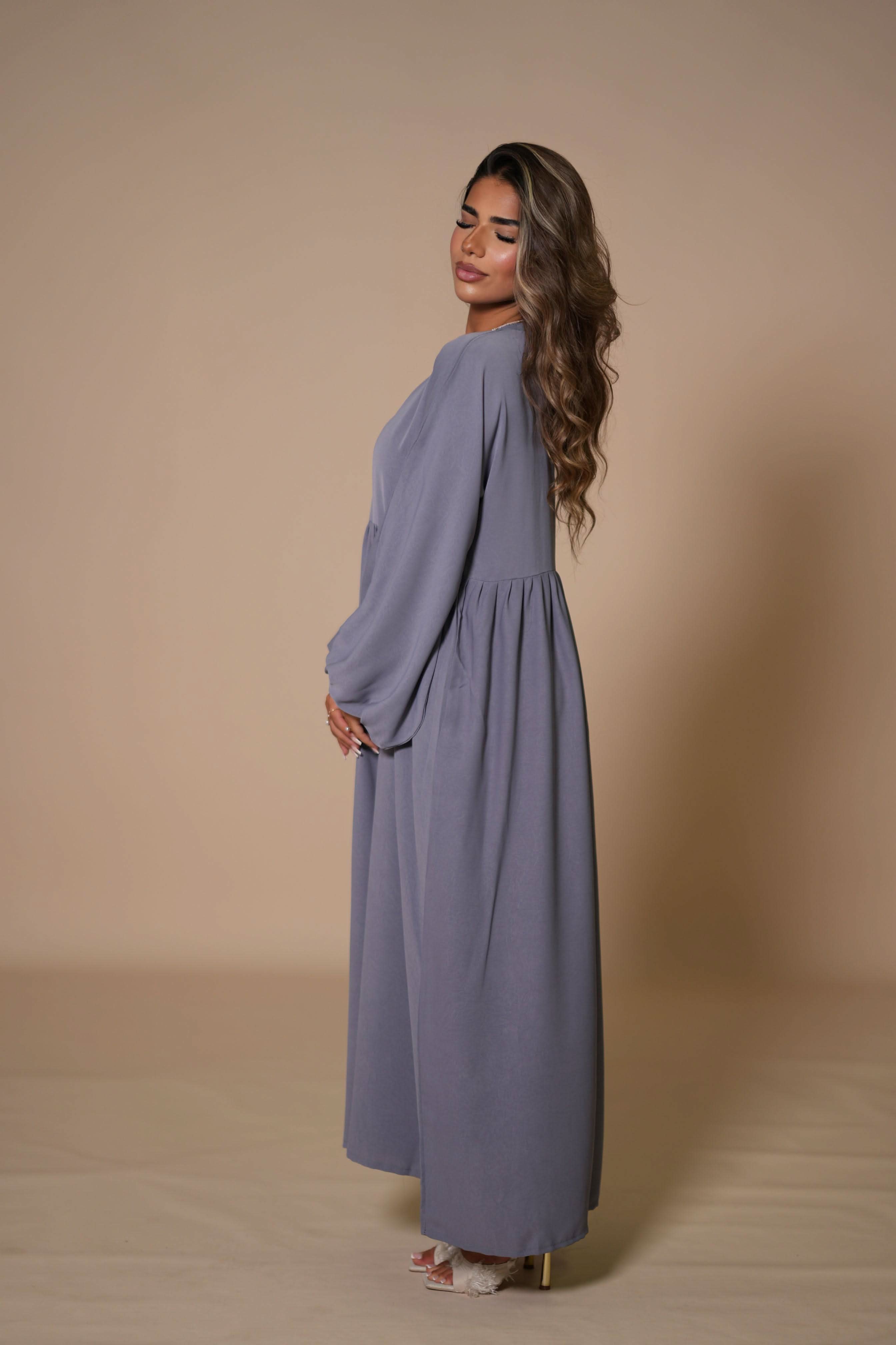 Ballon Abaya - Grey - Losyana.Shop