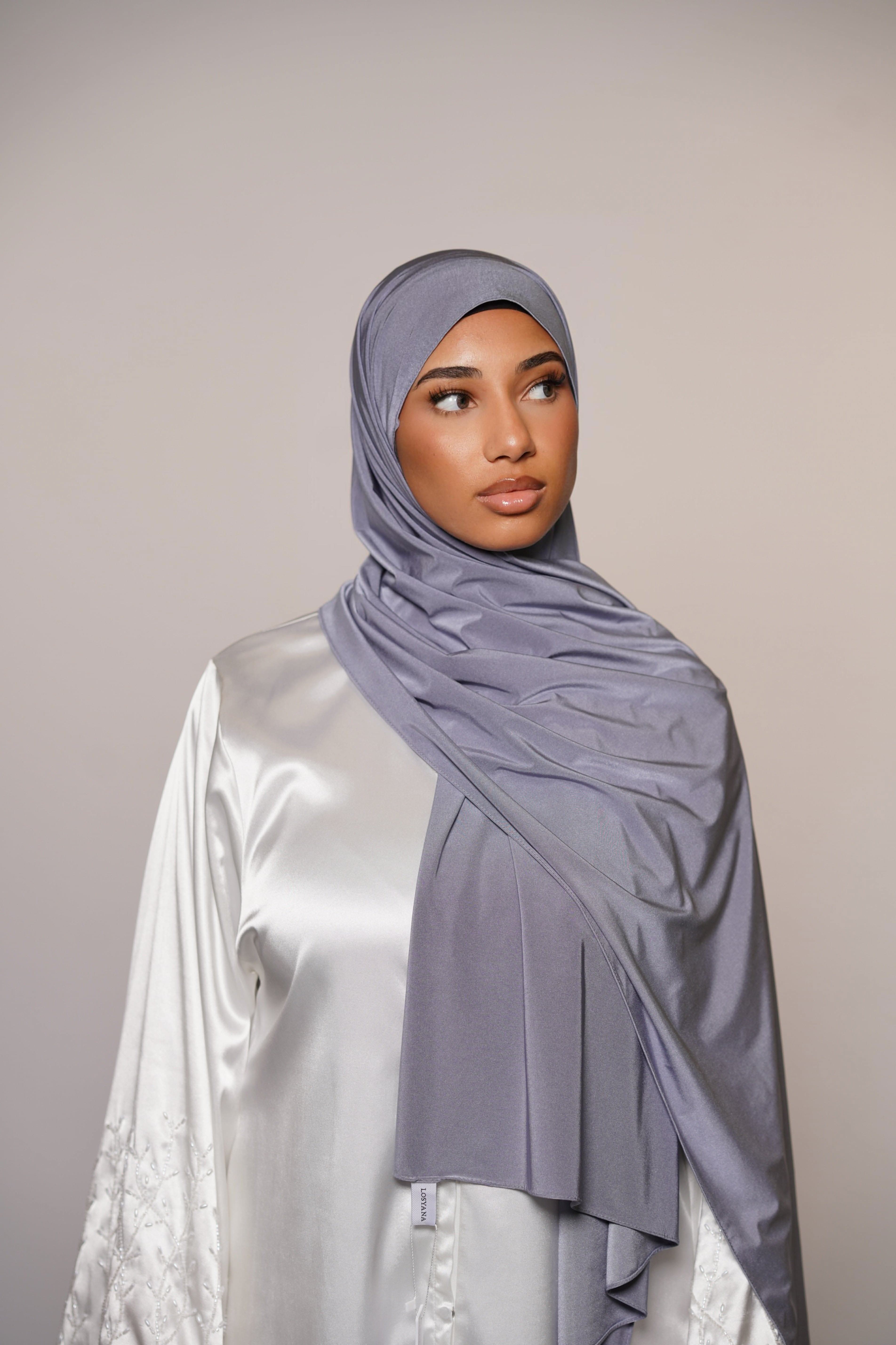 Satin premium jersey - shark - Losyana.Shop