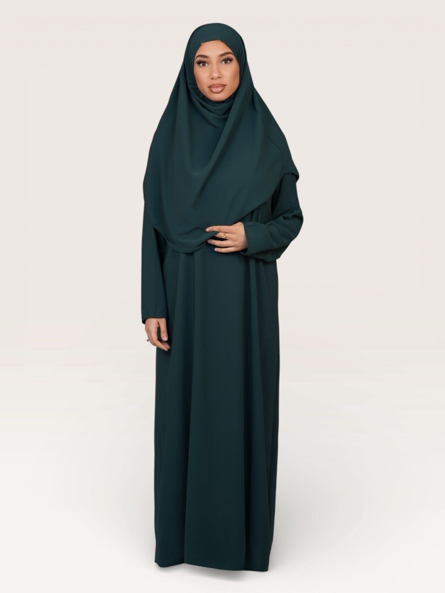 prayer dress medina - royal green - Losyana.Shop