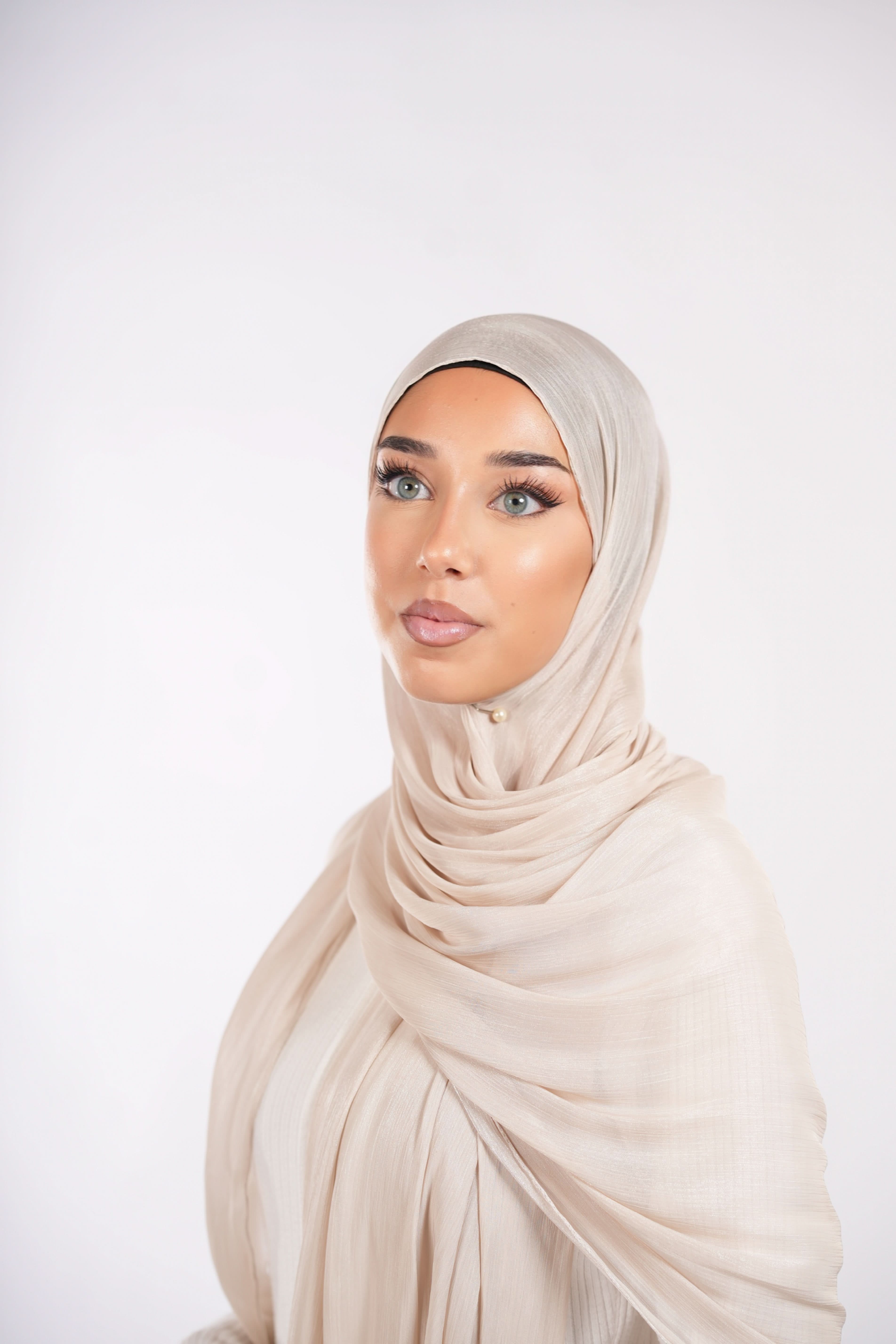 Organza Hijab - Beige - Losyana.Shop