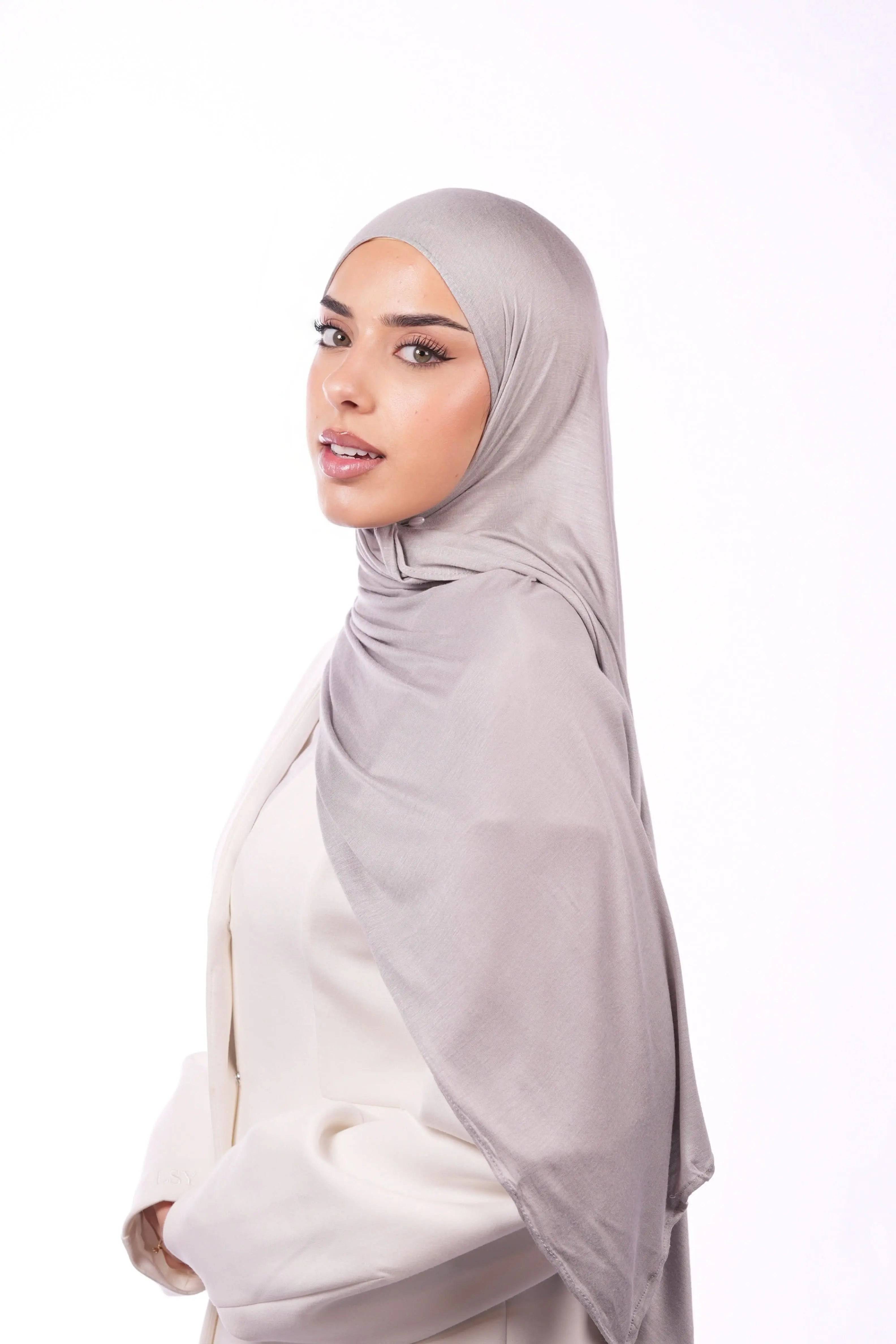 Bamboo Jersey - nude grey - Losyana.Shop