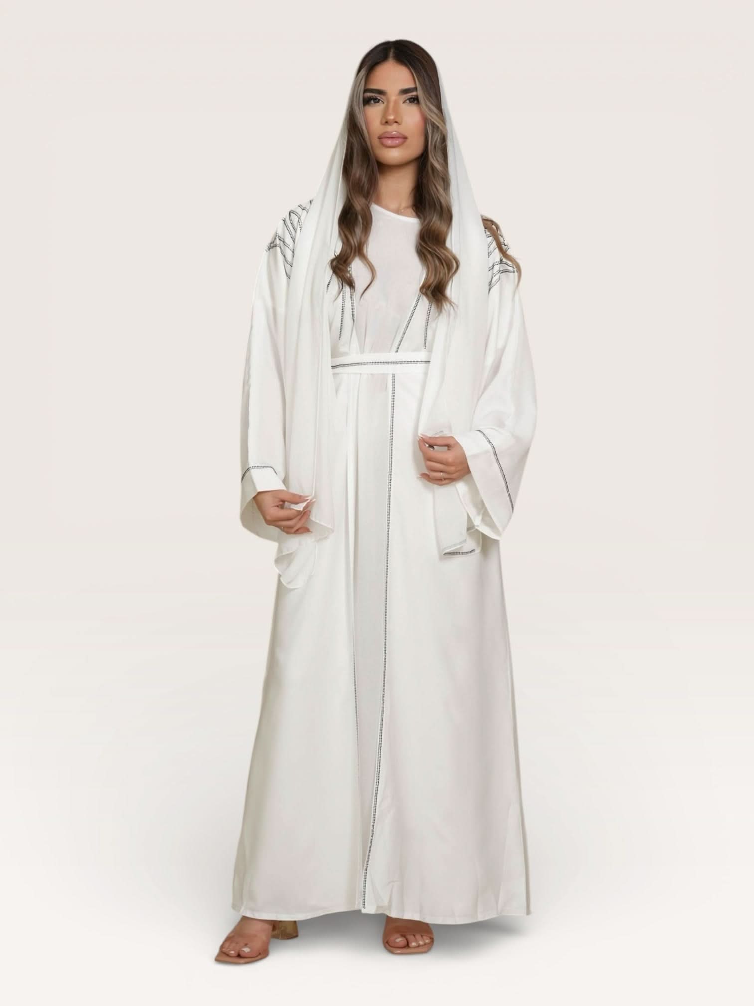 Emirate Abaya - white