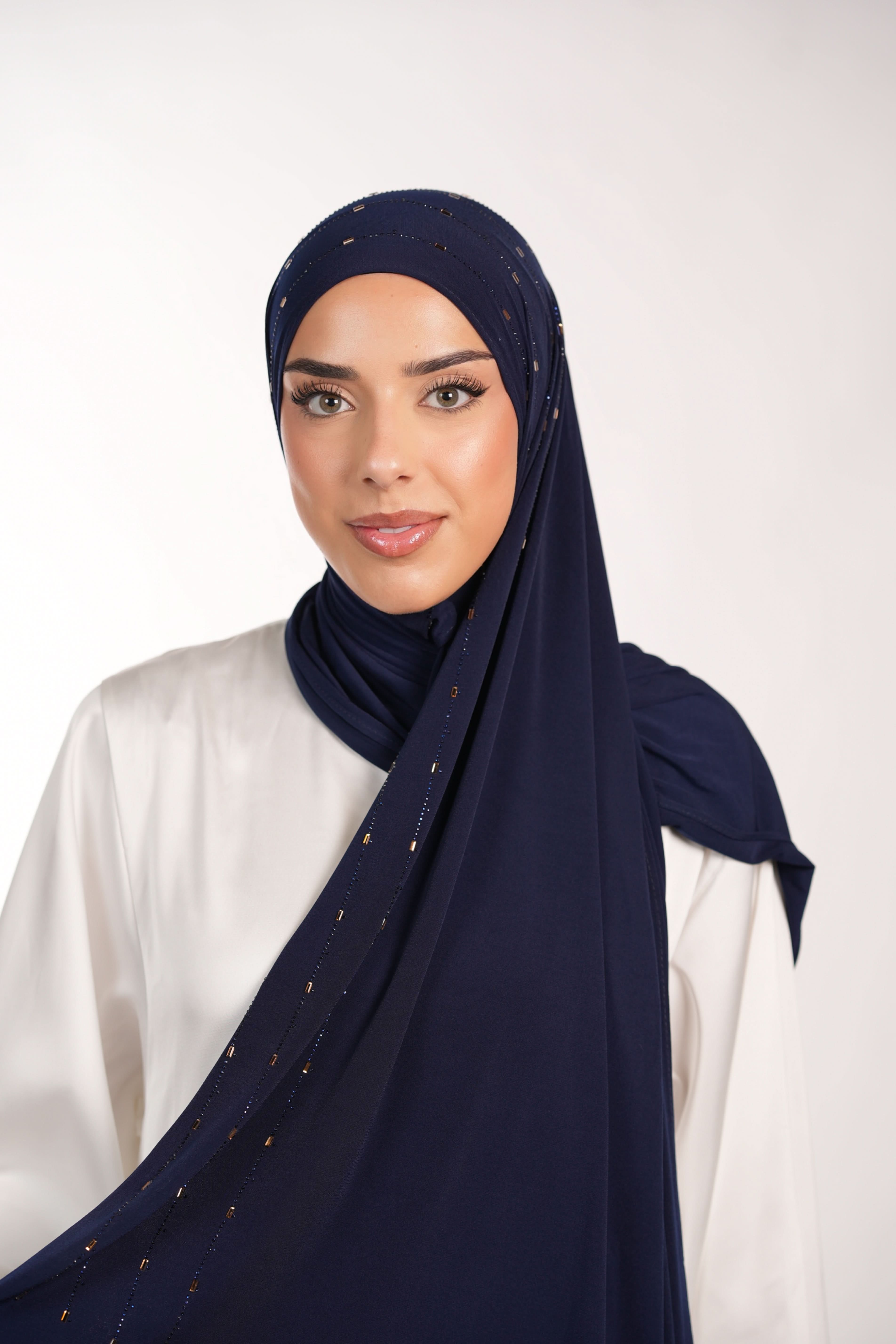 Premium Jersey Strass - navy - Losyana.Shop