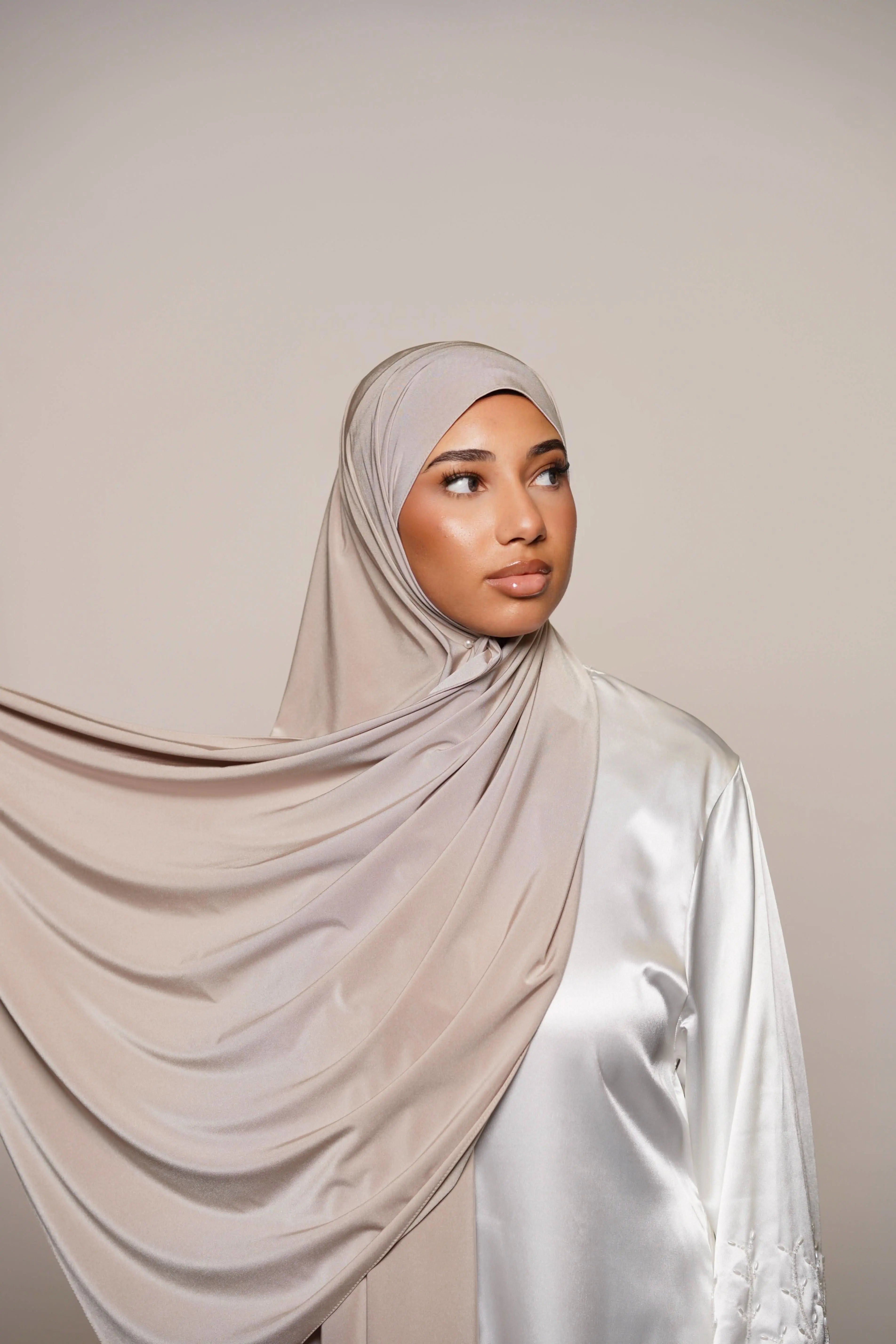 Satin Premium Jersey - creme beige - Losyana.Shop