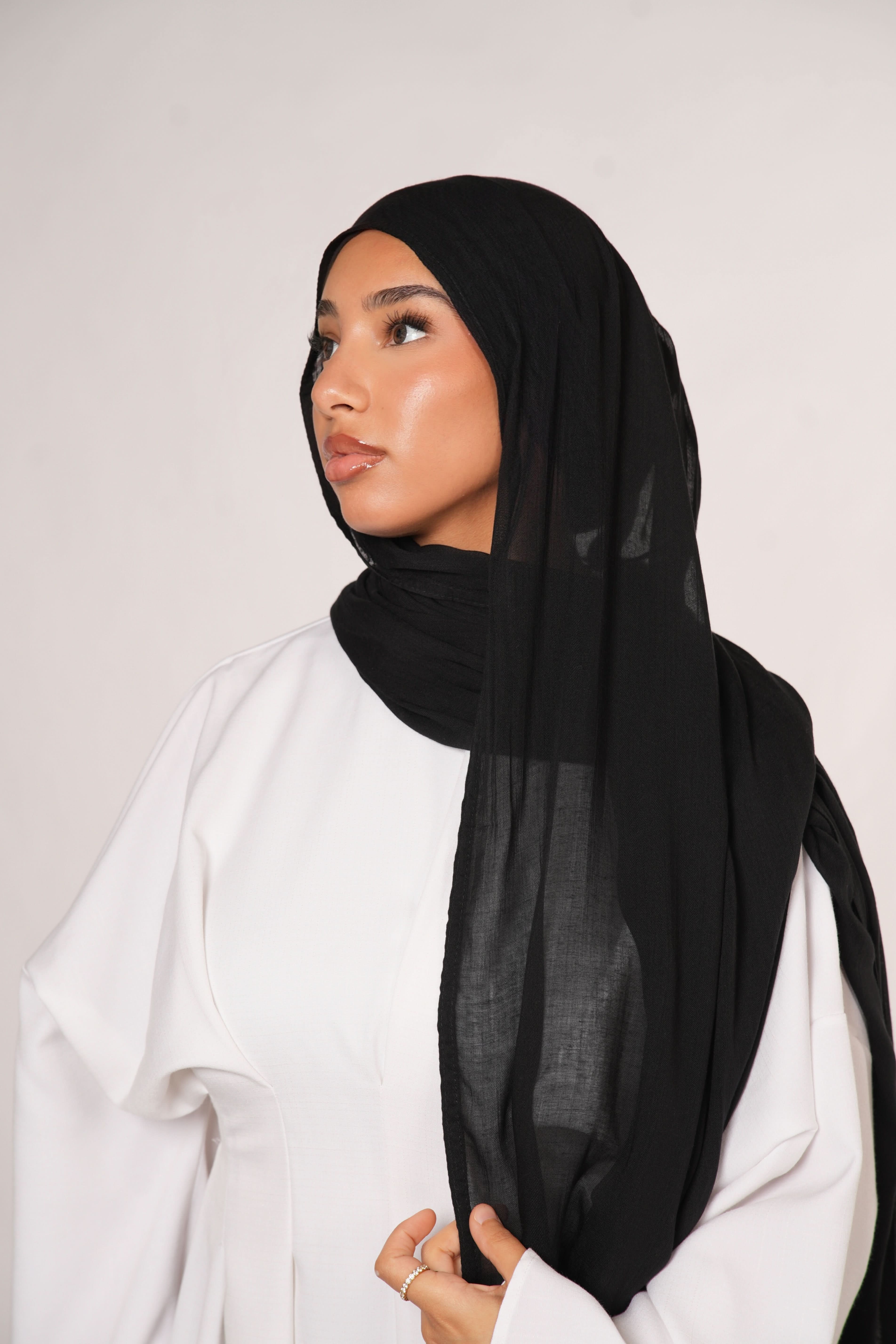 MODAL HIJAB - BLACK - Losyana.Shop