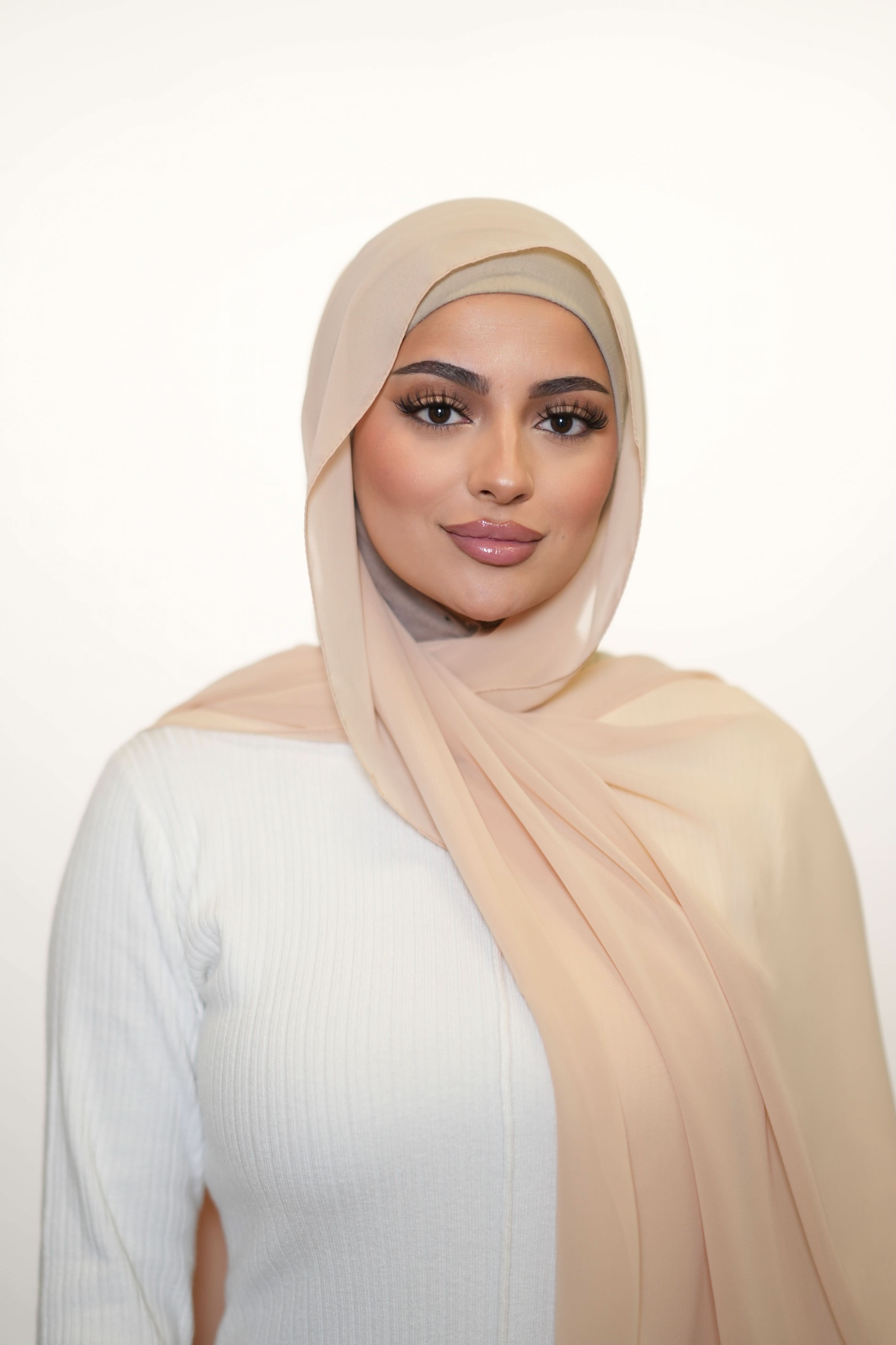 Chiffon - apricot - Losyana.Shop