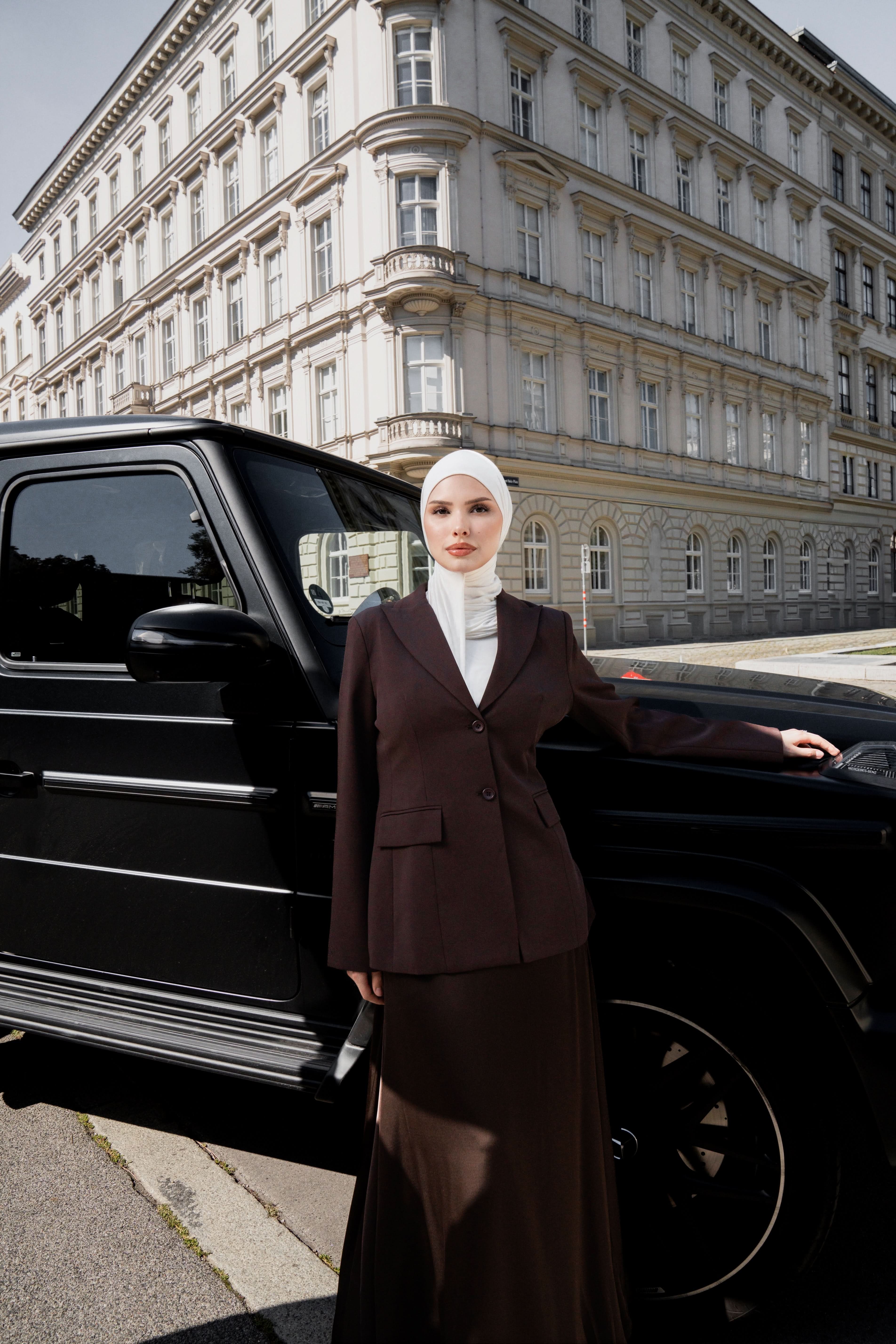 satin poésie - espresso - Losyana.Shop