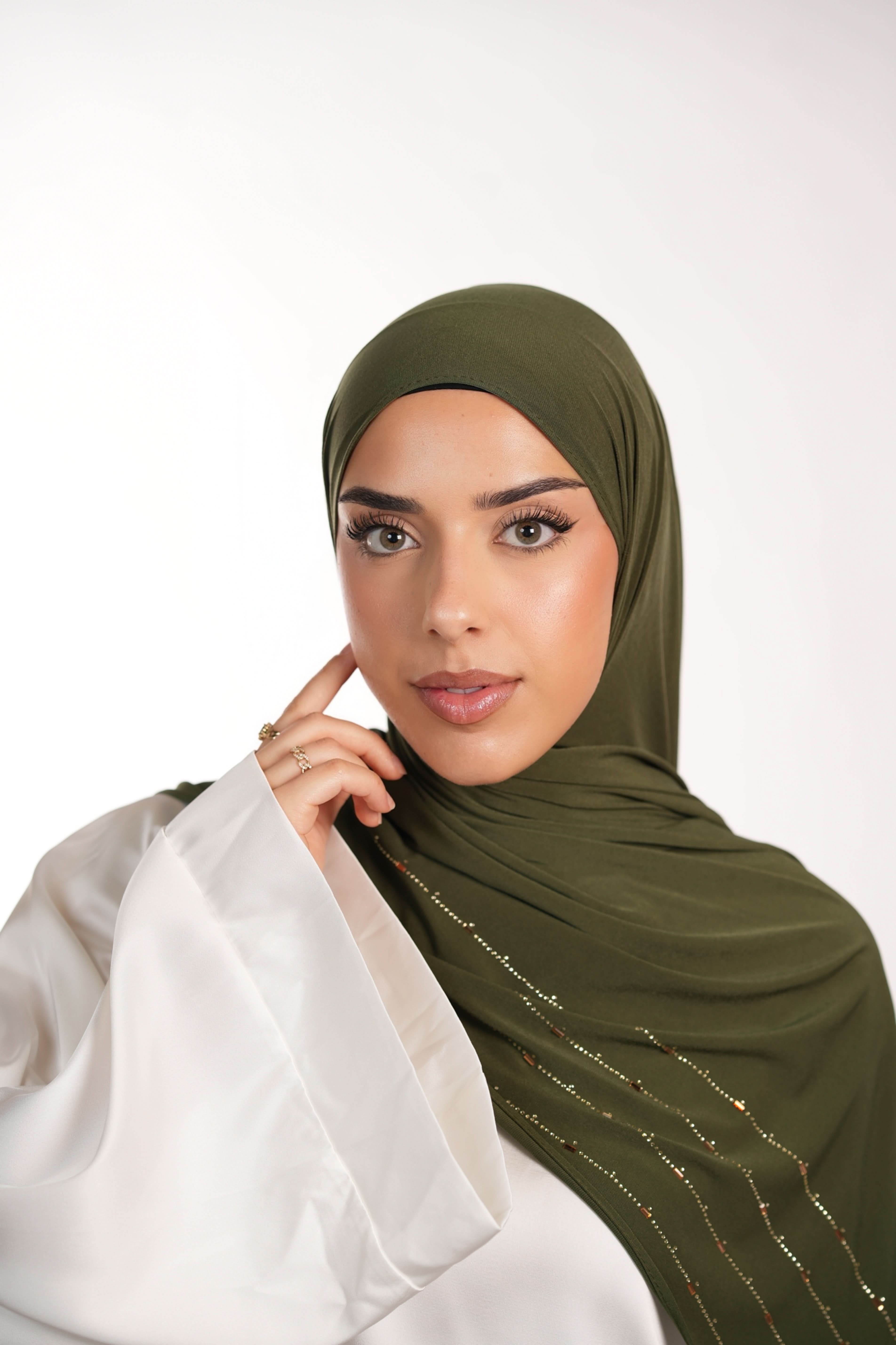 Premium Jersey Strass - army green - Losyana.Shop